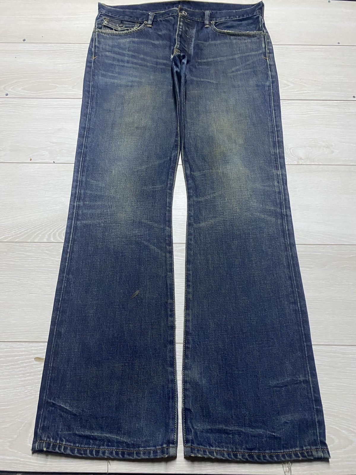 RRL Ralph Lauren Polo Raph Lauren RockLand 320 Flare Bootcut Distressed Jeans Size US 36 / EU 52 - 1 Thumbnail