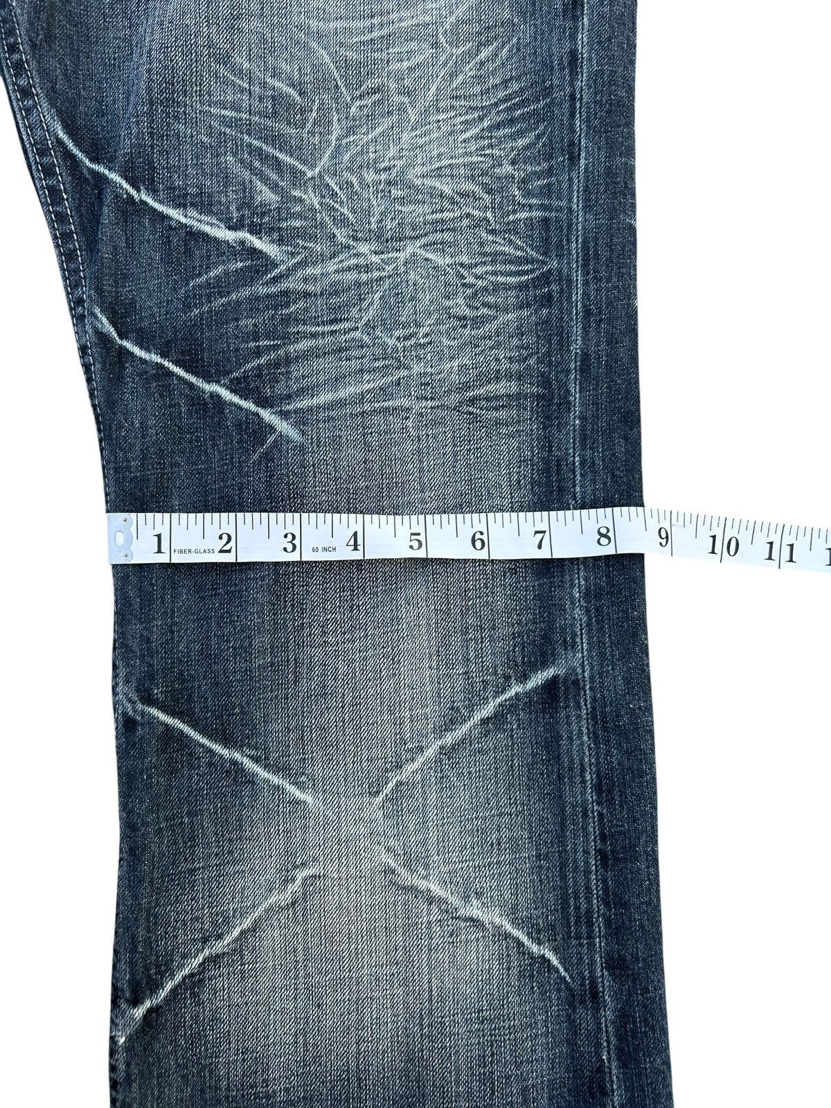 Kapital FLARE JAPANESE PUNK SORRIDERE DISTRESSED DENIM JEANS Size US 33 - 17 Thumbnail