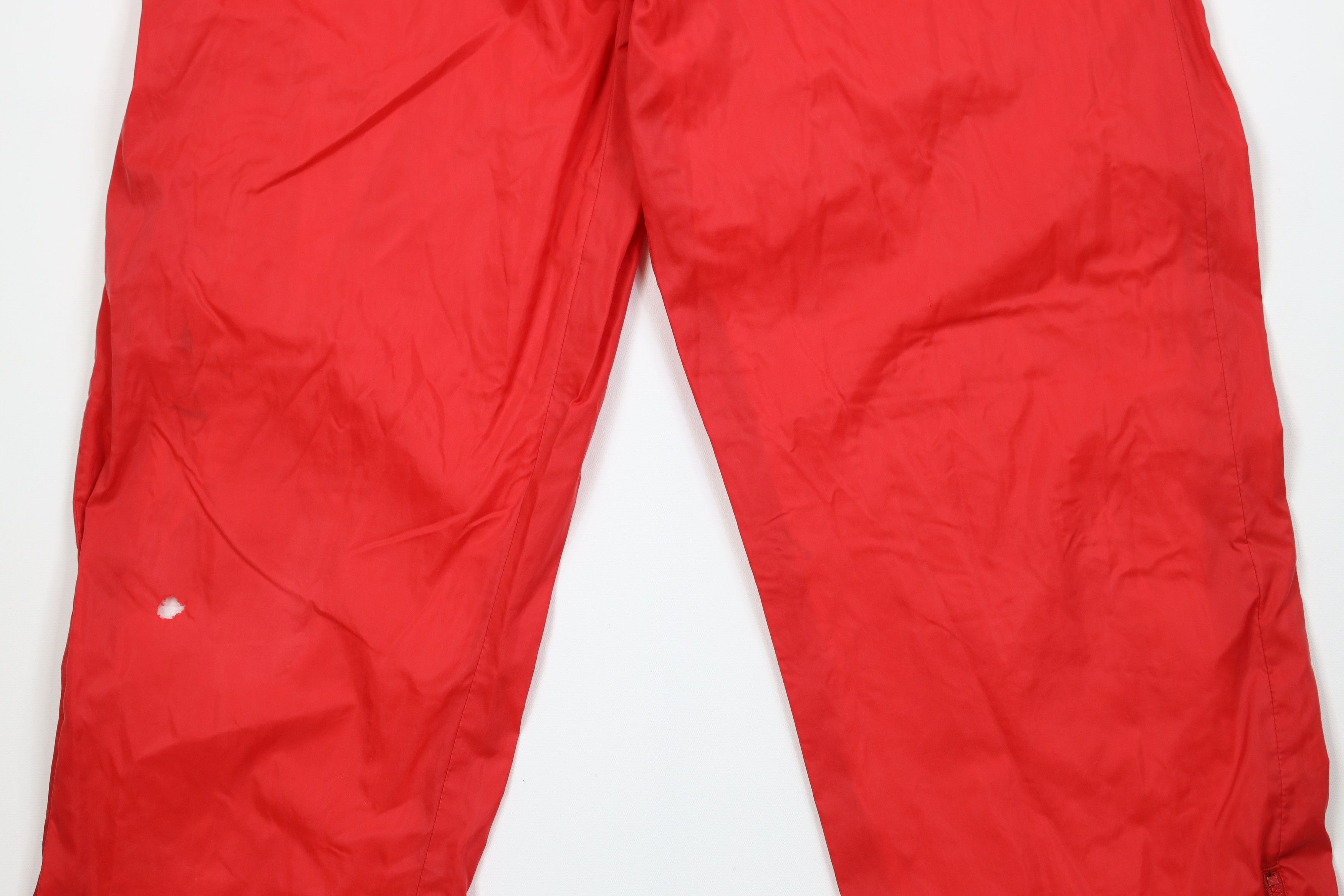 Asics Vintage 90s Asics Spell Lined Windbreaker Joggers Pants Red Size US 34 / EU 50 - 3 Thumbnail