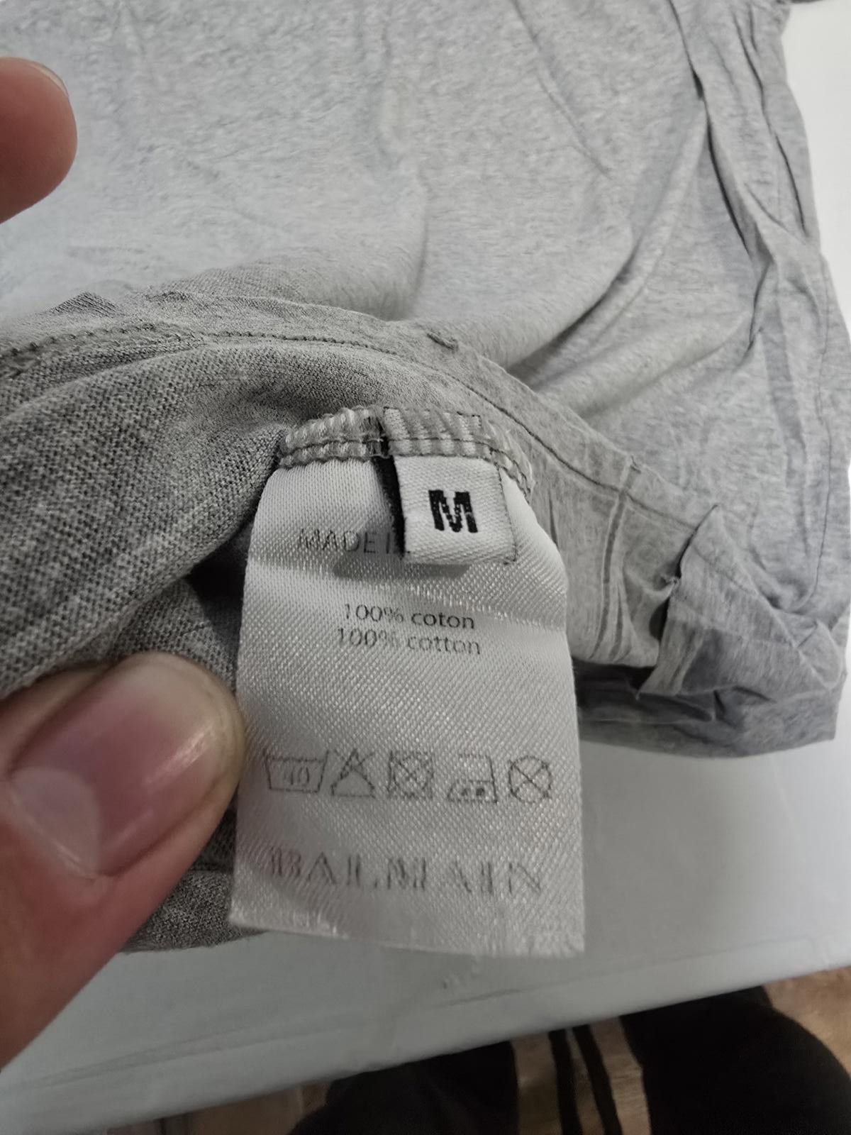 Balmain Balmain Paris Gray Crest Logo T-Shirt Size US M / EU 48-50 / 2 - 5 Thumbnail