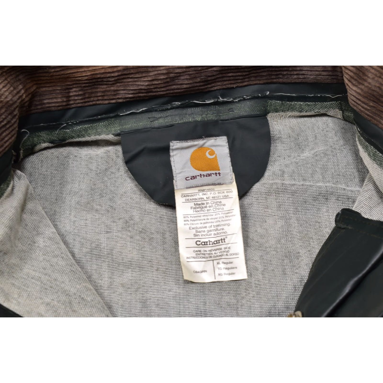 Carhartt Carhartt Jacket Rain Coat WaterProof Green XL Men C64GRN Outdoor Workwear Mid-Length Size US XL / EU 56 / 4 - 6 Thumbnail