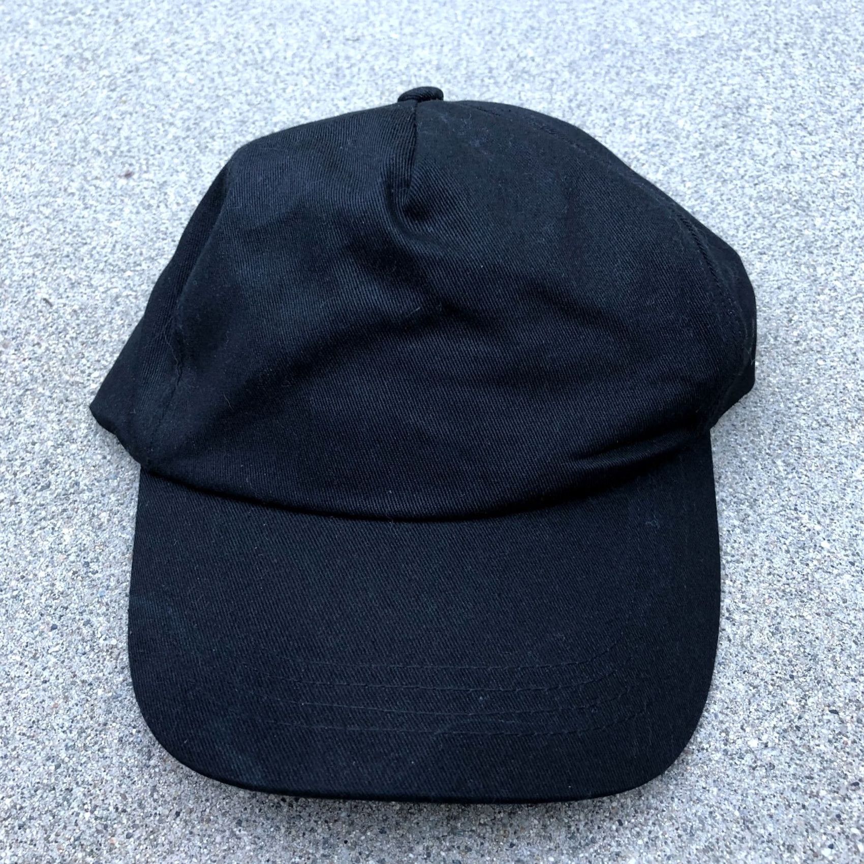 Vintage CAMEO Baseball Cap Men's One Size Black Adjustable Hat Blank Plain Size ONE SIZE - 2 Thumbnail
