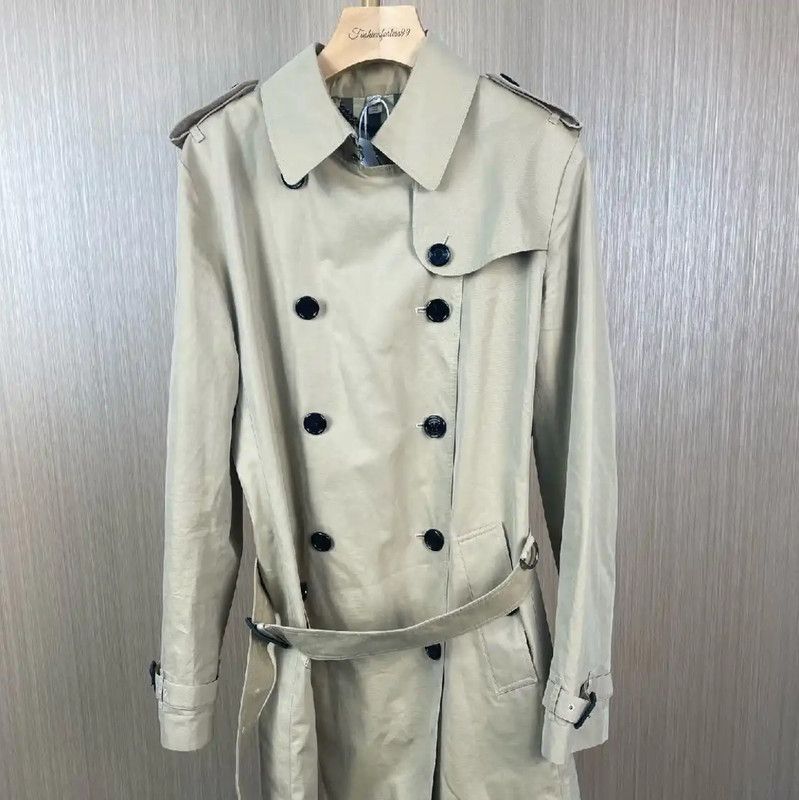 Burberry Women's Khaki Cotton Trench Coat