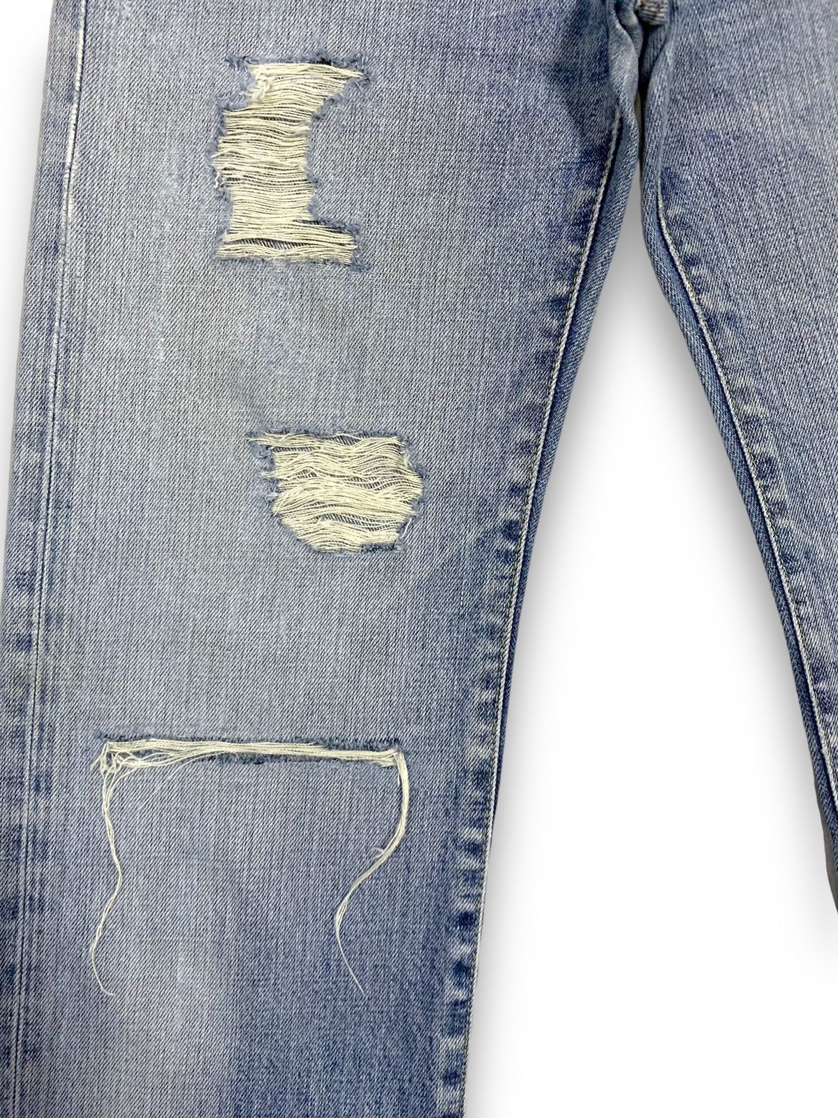Undercover × Uniqlo Vintage Uniqlo S002 Blue Wash Distressed Grunge Jeans Size US 29 - 7 Thumbnail