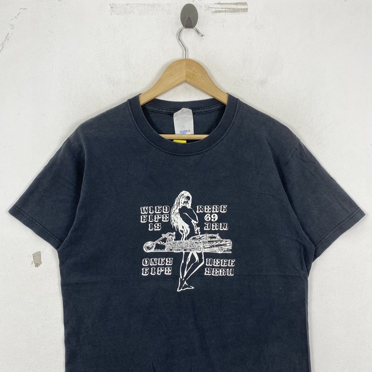 Vintage Vintage 90s Neighborhood Wild Side Skull Tee Size M Black Size US M / EU 48-50 / 2 - 3 Thumbnail
