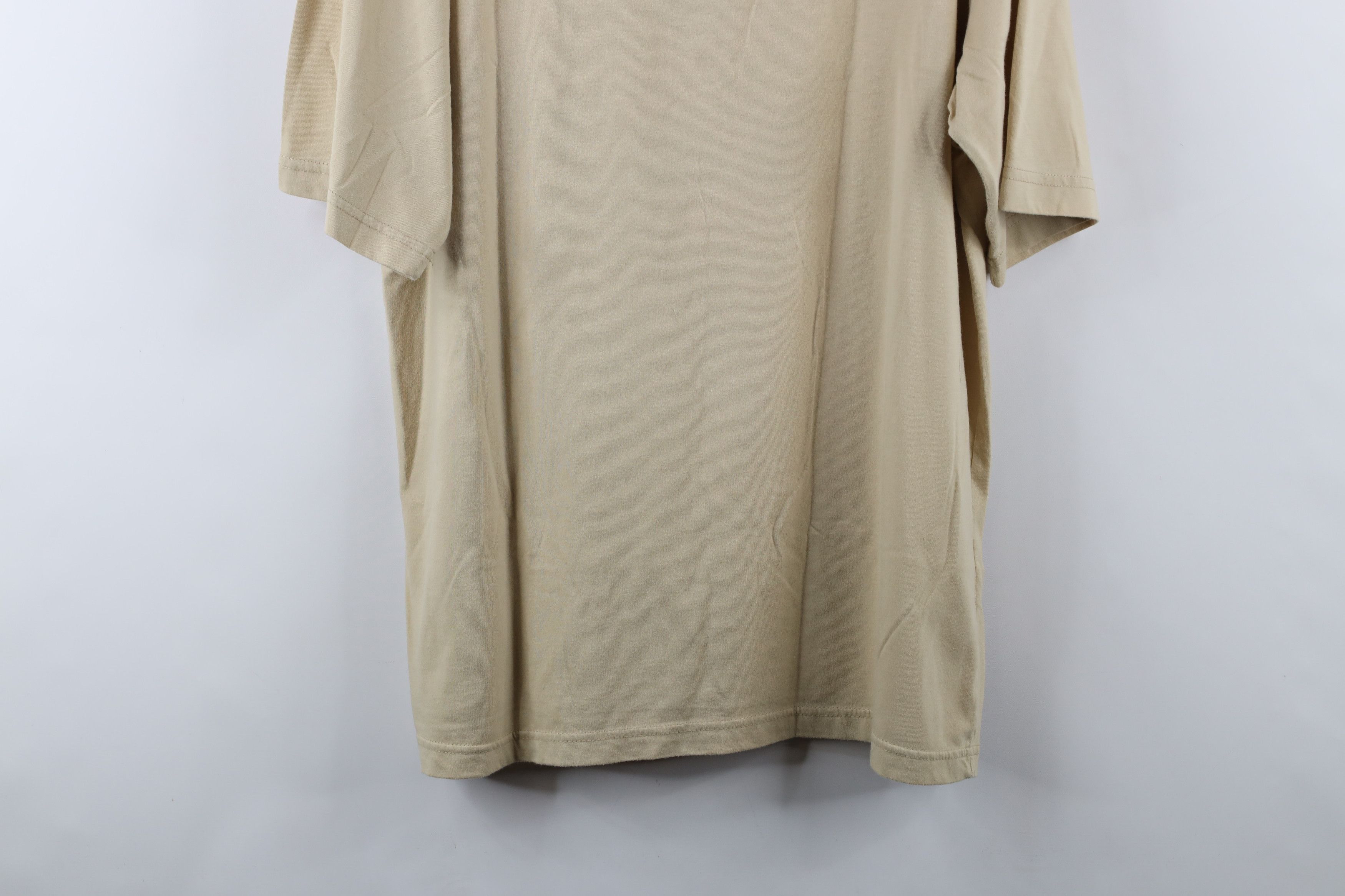 Vintage Vintage 90s Streetwear Blank Baggy Fit Knit Polo Shirt Beige Size US M / EU 48-50 / 2 - 13 Thumbnail