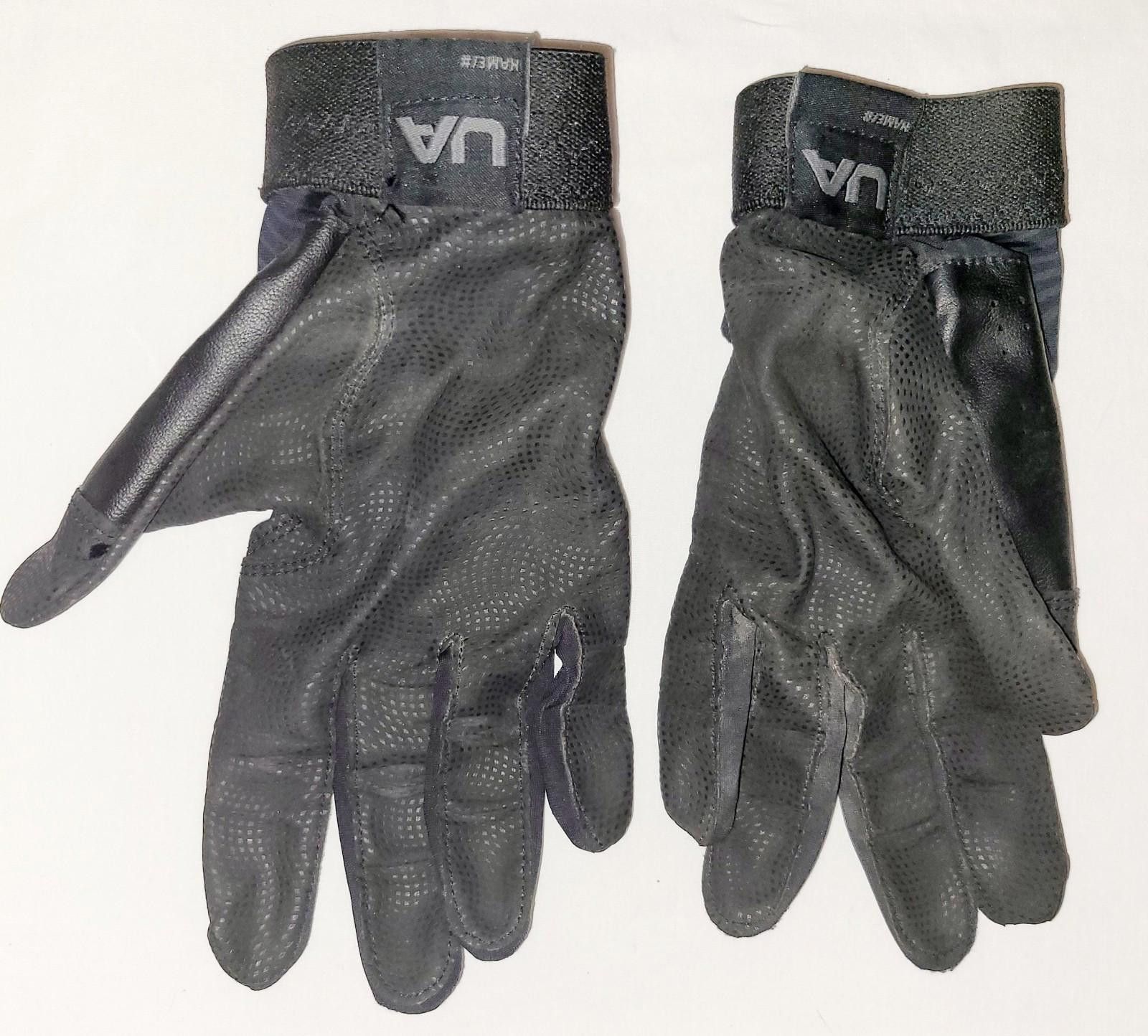 Under Armour Under Armor youth black batting gloves; blk. pair Size ONE SIZE - 2 Thumbnail