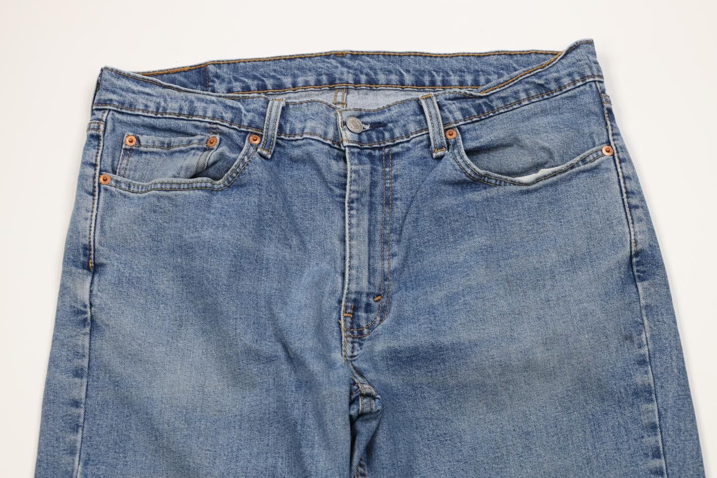 Levi's Vintage Y2K Levis 514 Stretch Straight Leg Denim Jeans Blue Size US 36 / EU 52 - 2 Thumbnail