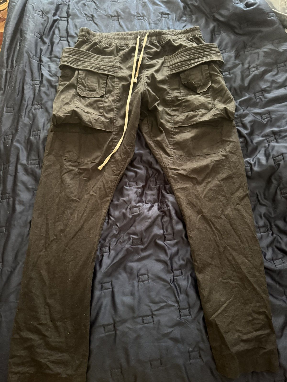 パンツ RICK OWENS DRKSHDW ARMY SARROUEL RICK OWENS DRKSHDW Drawstring Sarrouel Pants サルエルパンツ