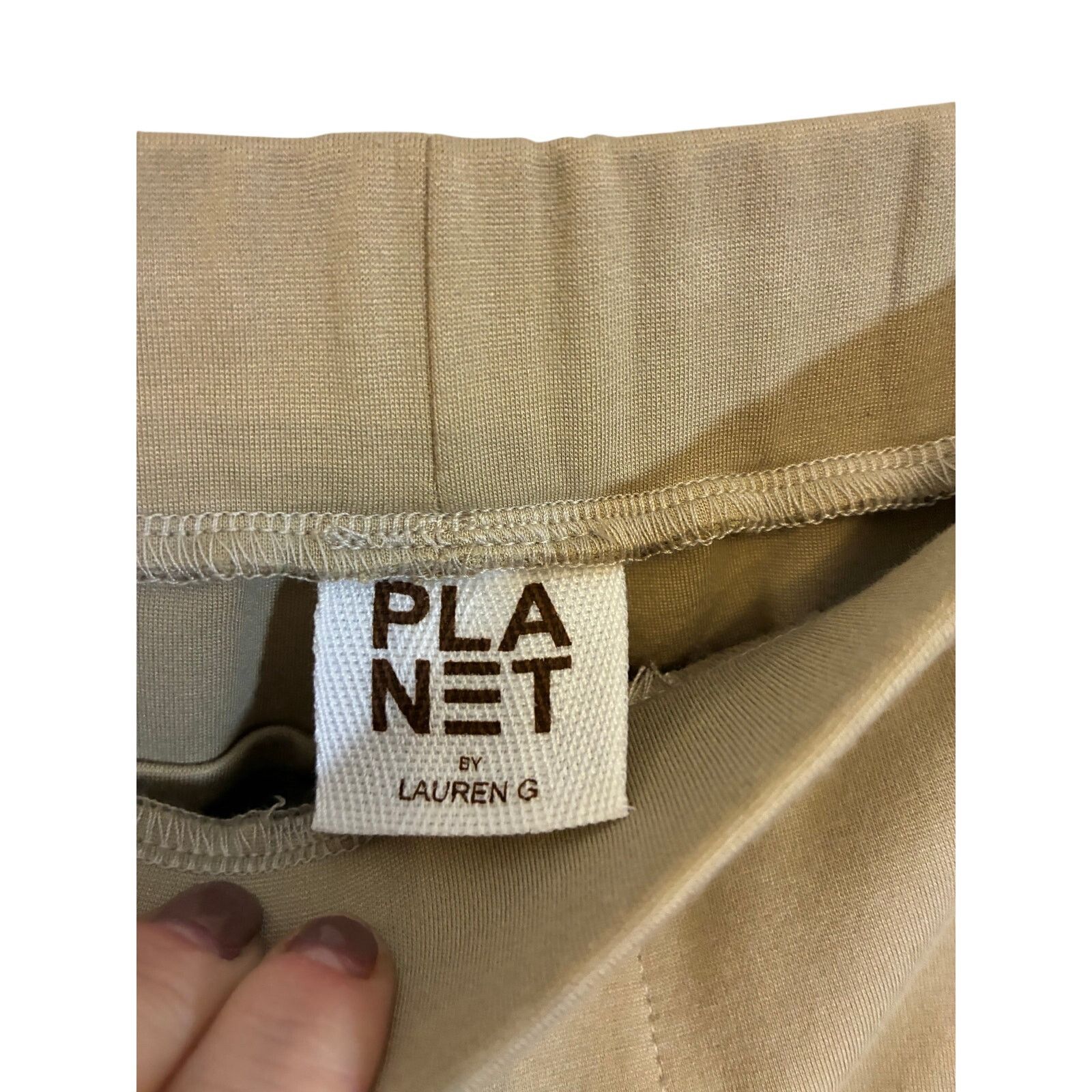 Other Planet by Lauren G Ponte Pull-On Ankle Pant Khaki 2 / US 10 Size 32" / US 10 / IT 46 - 3 Thumbnail