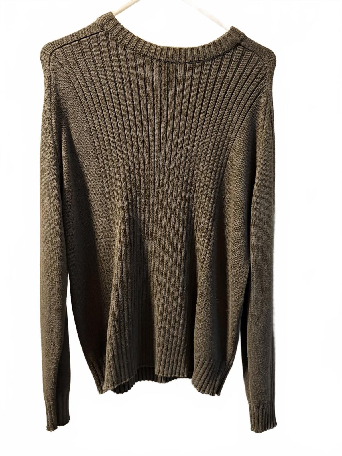 Other Rugged Trails Olive Green Ribbed Knit Sweater XL Size US XL / EU 56 / 4 - 3 Thumbnail