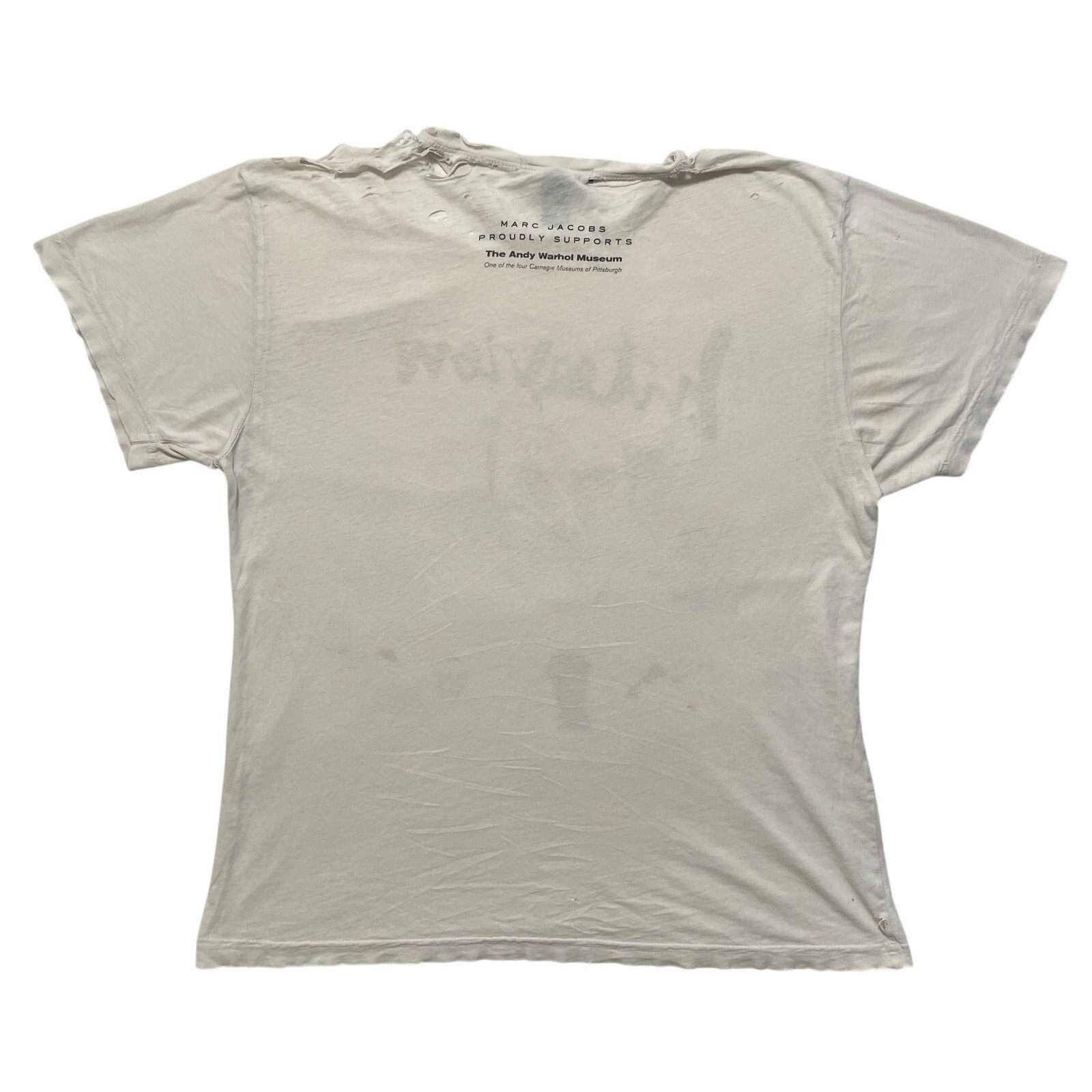 Marc Jacobs Y2K 00's Marc Jacobs Andy Warhol Distressed Thrashed T-Shirt Size US L / EU 52-54 / 3 - 5 Thumbnail