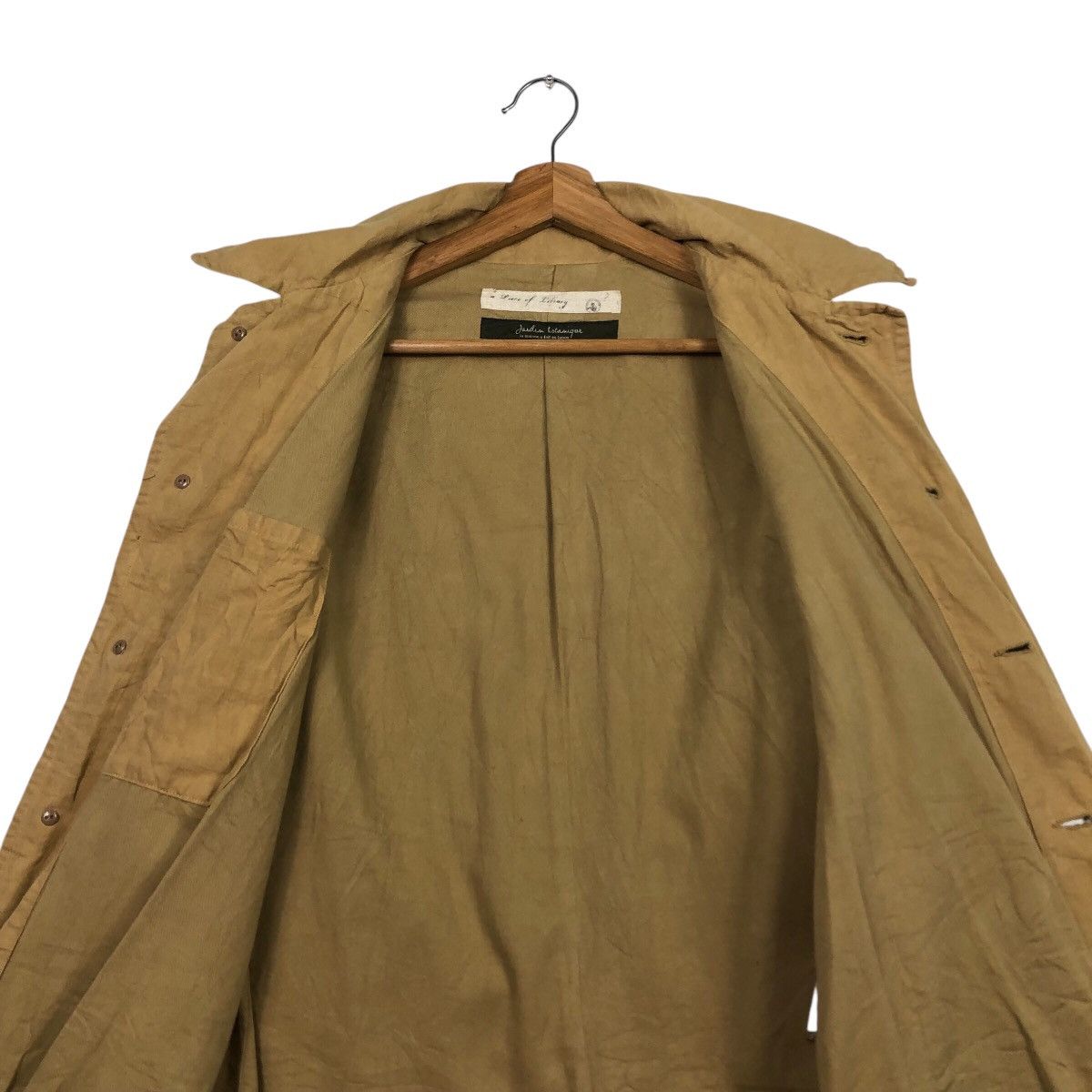 Japanese Brand Rare Jardin Botanique Japanese Artisan Linen Mac Coat Size US M / EU 48-50 / 2 - 16 Thumbnail