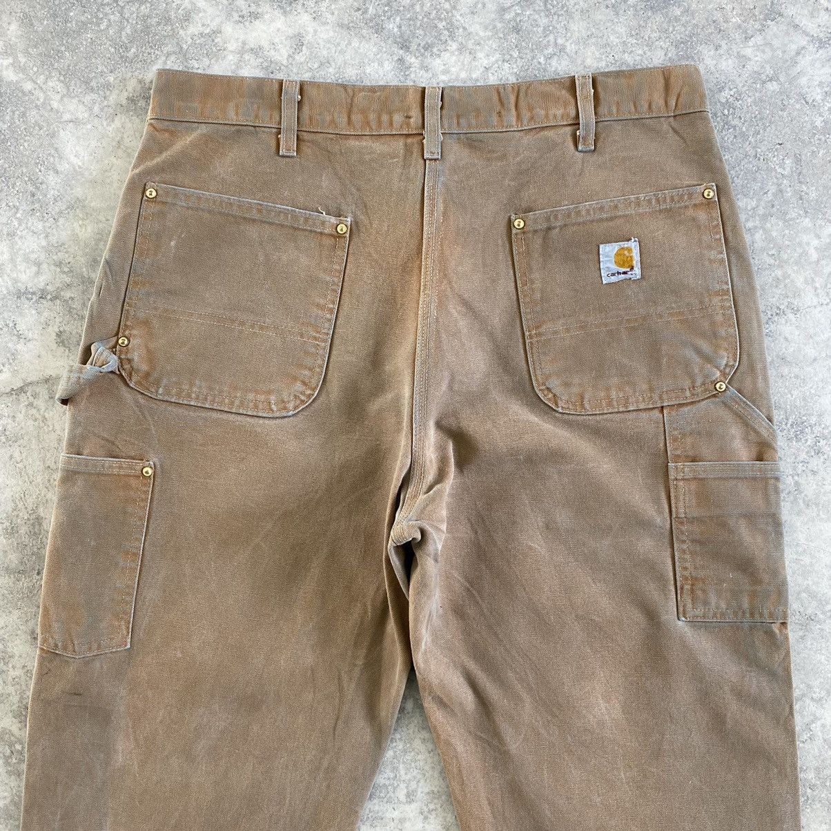 Carhartt VTG Carhartt Double Knee Faded Dirty Carpenter Pants Size US 35 - 15 Thumbnail