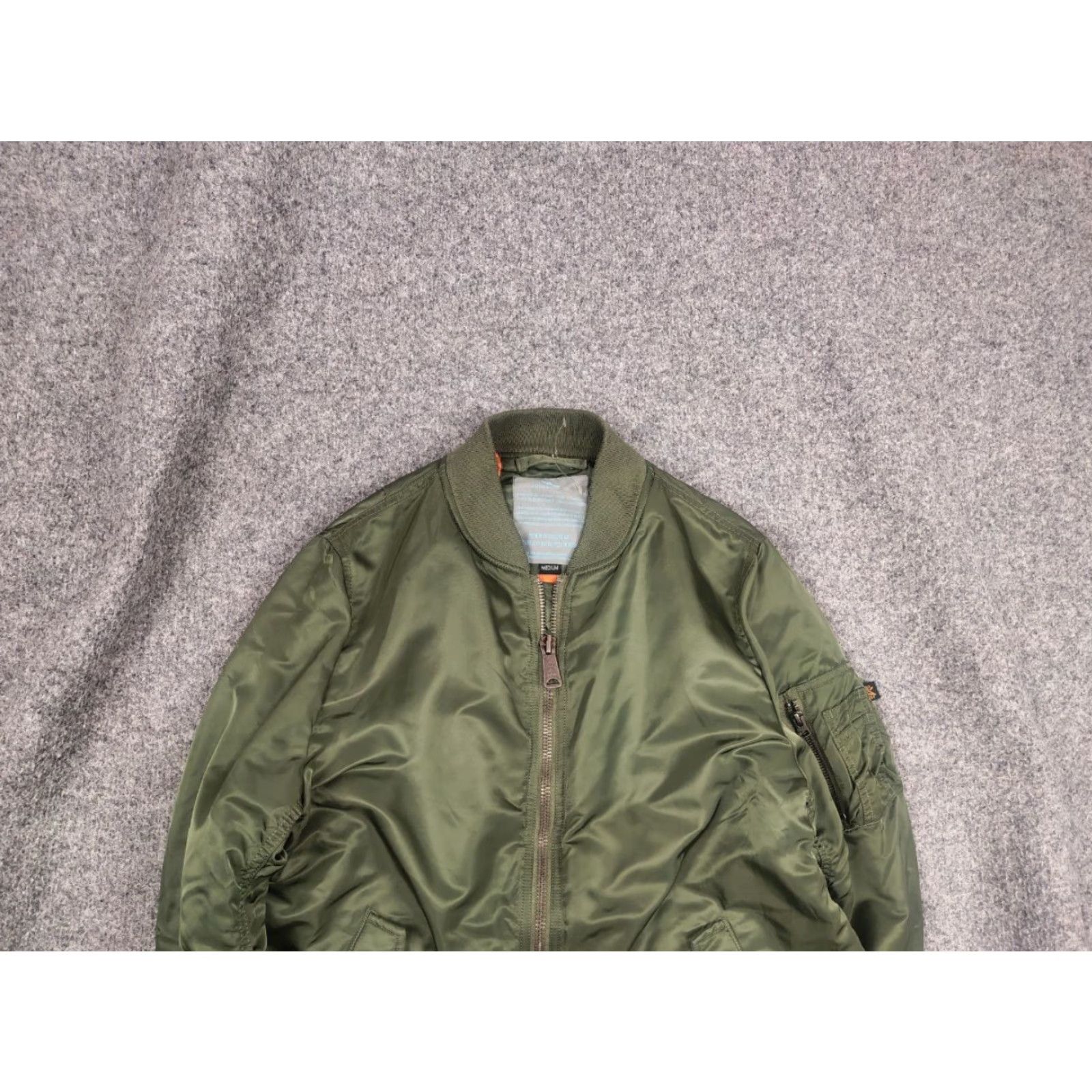 Alpha Industries Alpha Industries MA-1 Long Green Military Bomber Jacket Size US M / EU 48-50 / 2 - 2 Thumbnail
