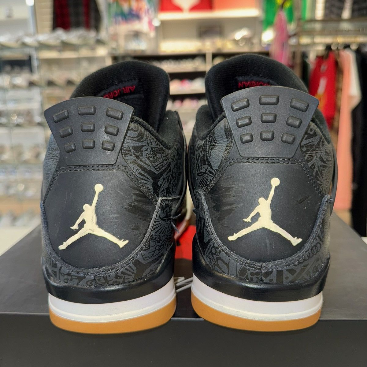 Jordan Brand Size 12 - Jordan 4 Retro Laser 2019 CI1184-001 Size US 12 / EU 45 - 3 Thumbnail