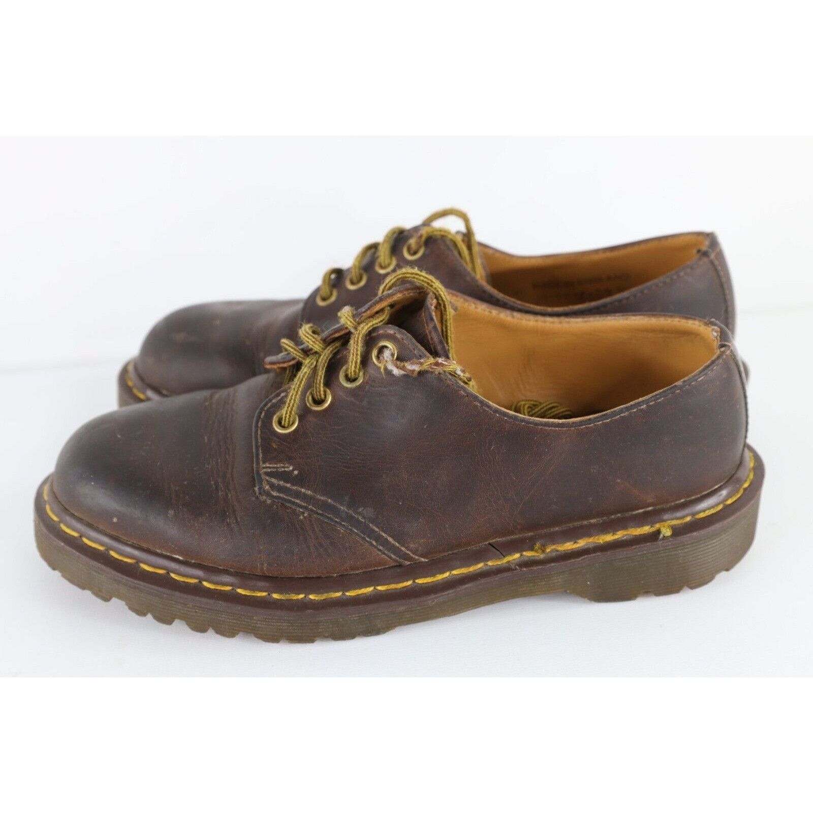 Dr. Martens × Vintage Vintage 90s Dr MartensDistressed Chunky Leather Oxford Shoes Size US 7 / EU 40 - 7 Thumbnail