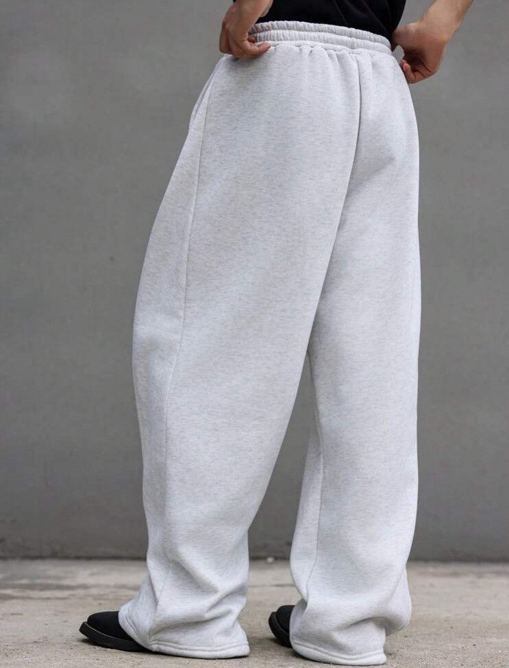 Japanese Brand Light grey Wide Leg Sweatpants Loose fit and baggy Size US 32 / EU 48 - 3 Thumbnail