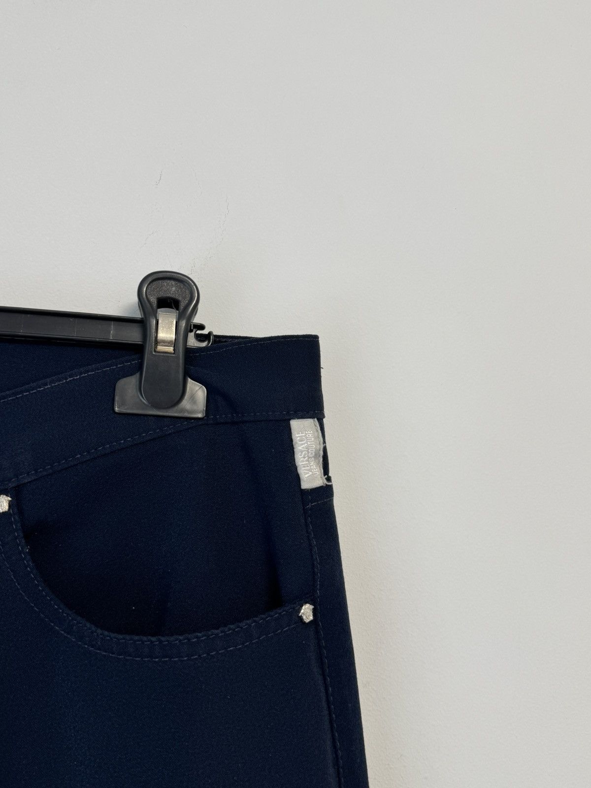 Versace Gianni Versace Dark Blue Jeans Classic Straight Luxury Pants Size US 34 / EU 50 - 10 Thumbnail