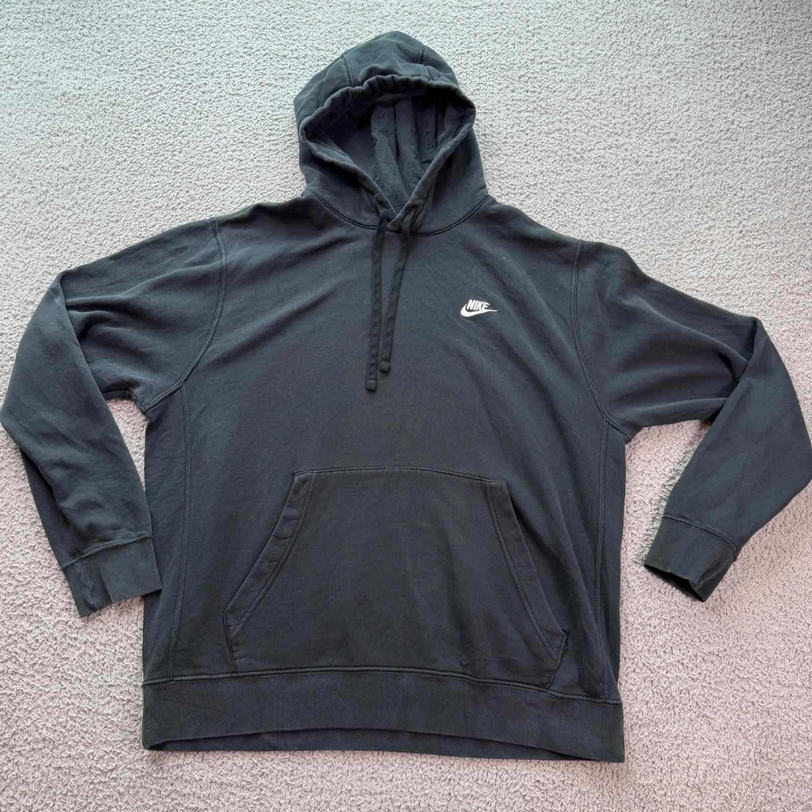 Nike Nike Sportswear Club Fleece Pullover Hoodie Black Men XL Size US XL / EU 56 / 4 - 1 Thumbnail