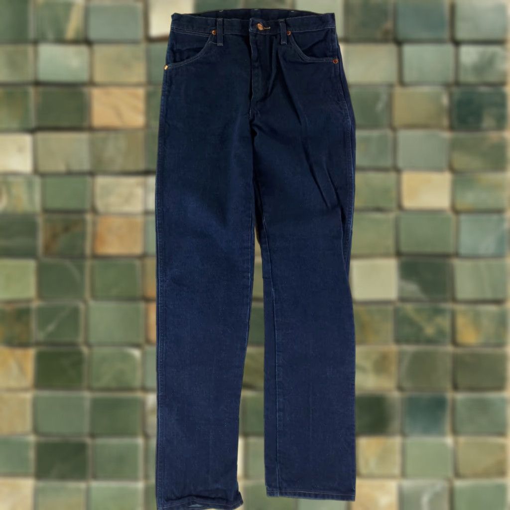 Wrangler VINTAGE Wrangler Jeans Blue Mens 32x36 90s Straight Jeans 32x35 Actual Mens Size US 32 / EU 48 - 1 Thumbnail