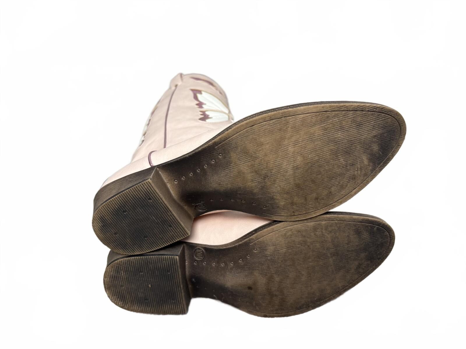 Unknown London Pink Butterfly Cowboy Boots Y2K Festival. Size 10. Size US 7.5 / IT 37.5 - 9 Thumbnail