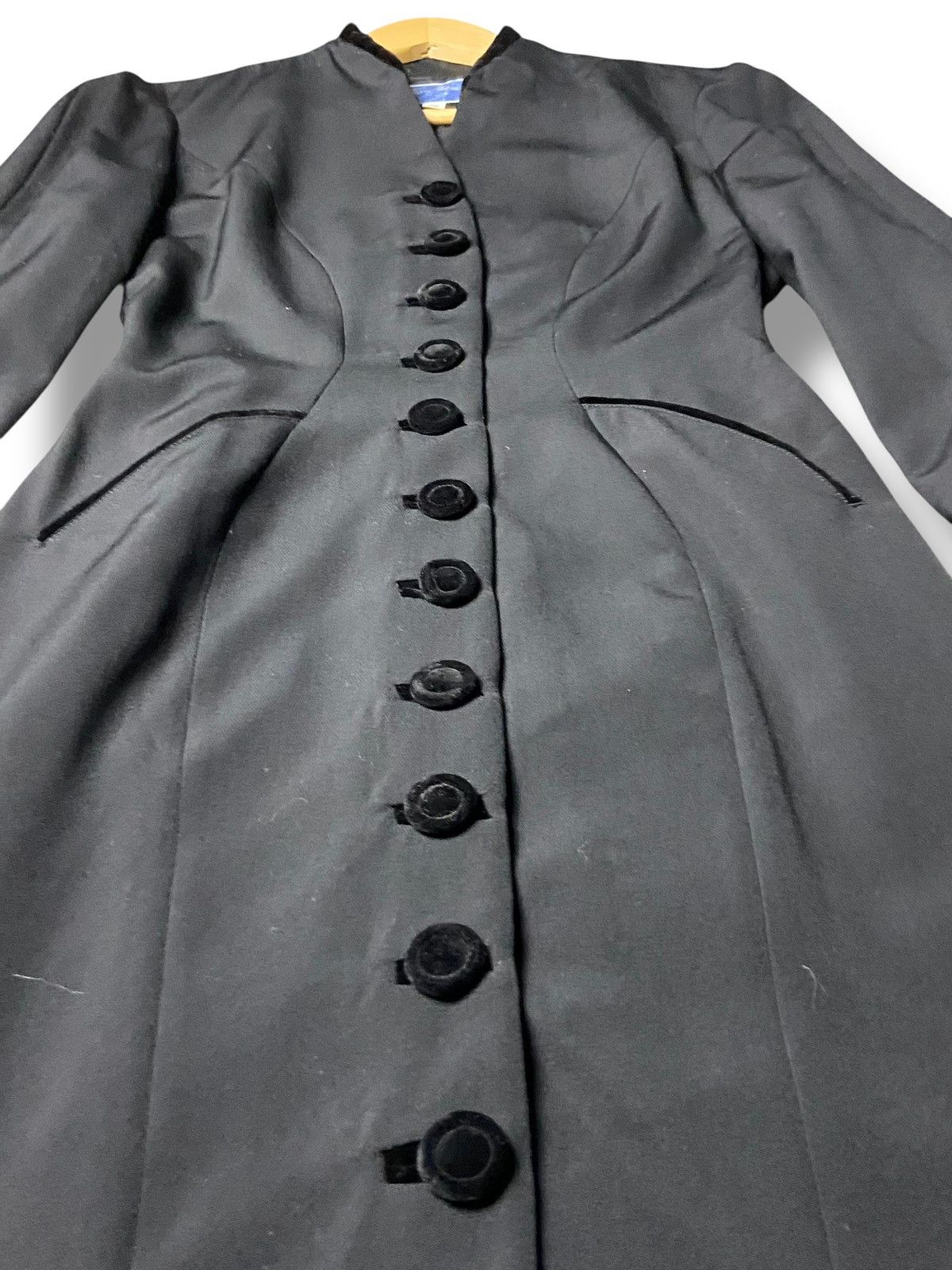 Thierry Mugler Vintage Thierry Mugler Buttoned Dress Coat (156) Size XS / US 0-2 / IT 36-38 - 3 Thumbnail