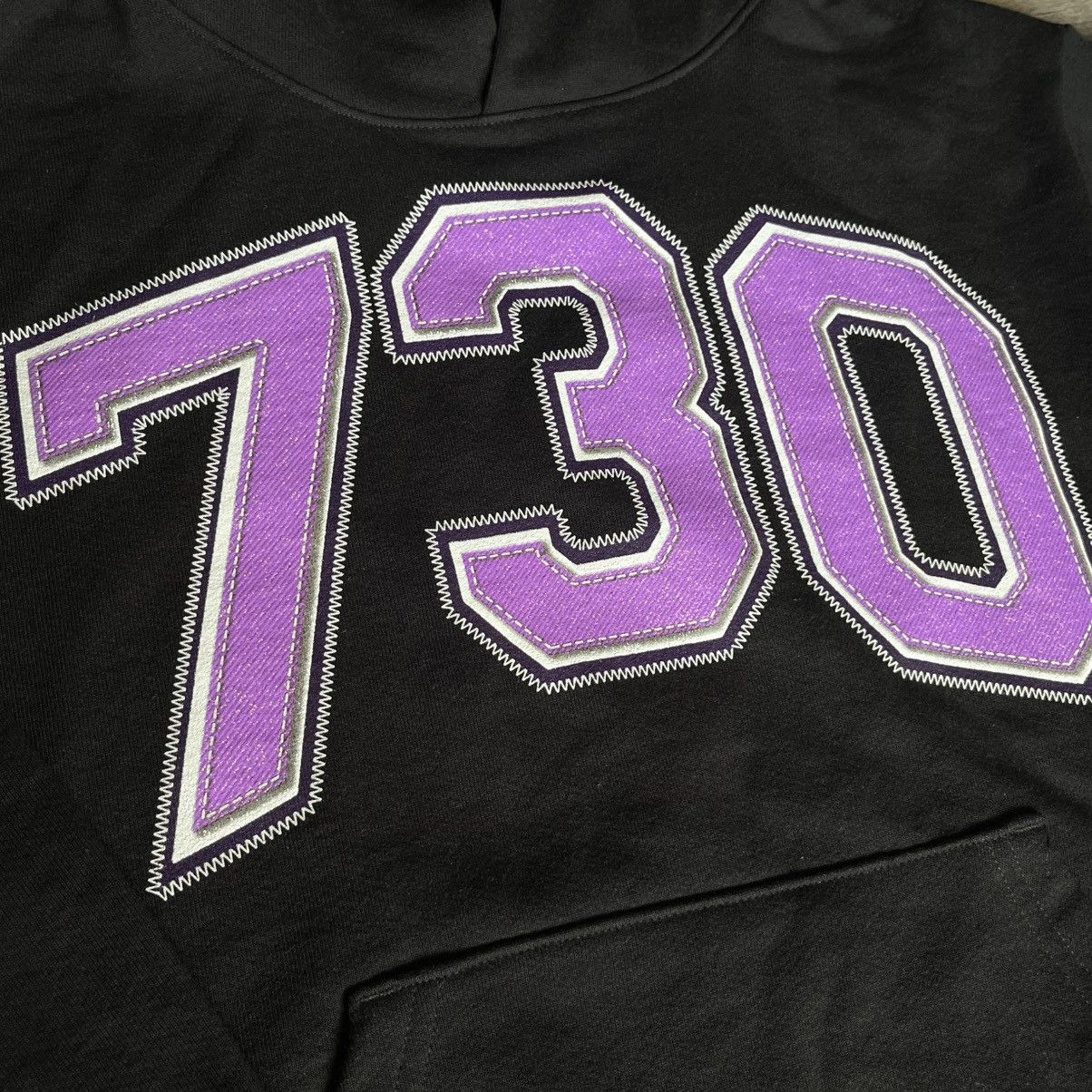Asspizza Asspizza Purple Glitter Stitch Print Logo Black Hoodie 730 Size US S / EU 44-46 / 1 - 4 Thumbnail