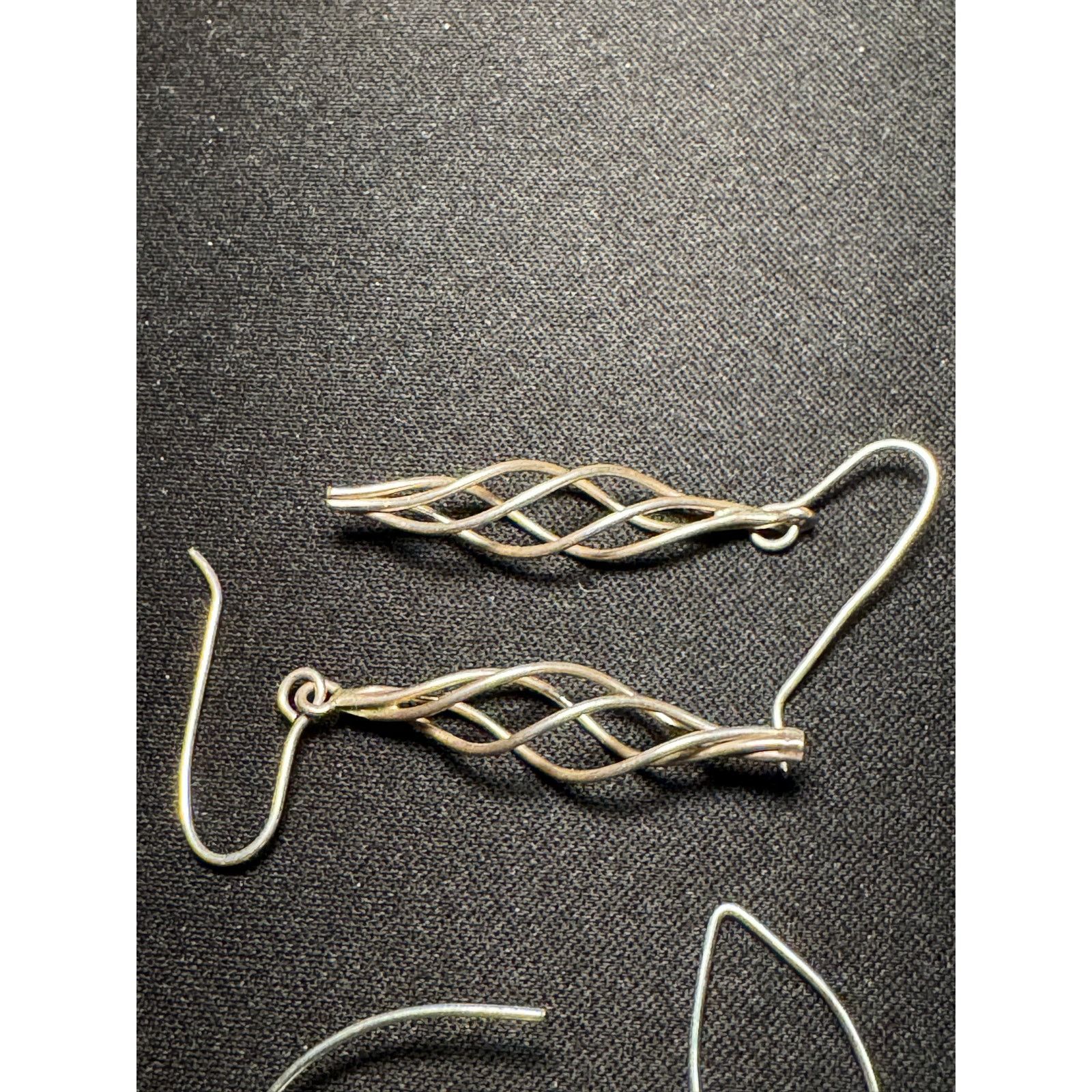 Other 2 Pair of 925 Tested Dangle Earrings Artisan Made Size ONE SIZE - 3 Thumbnail