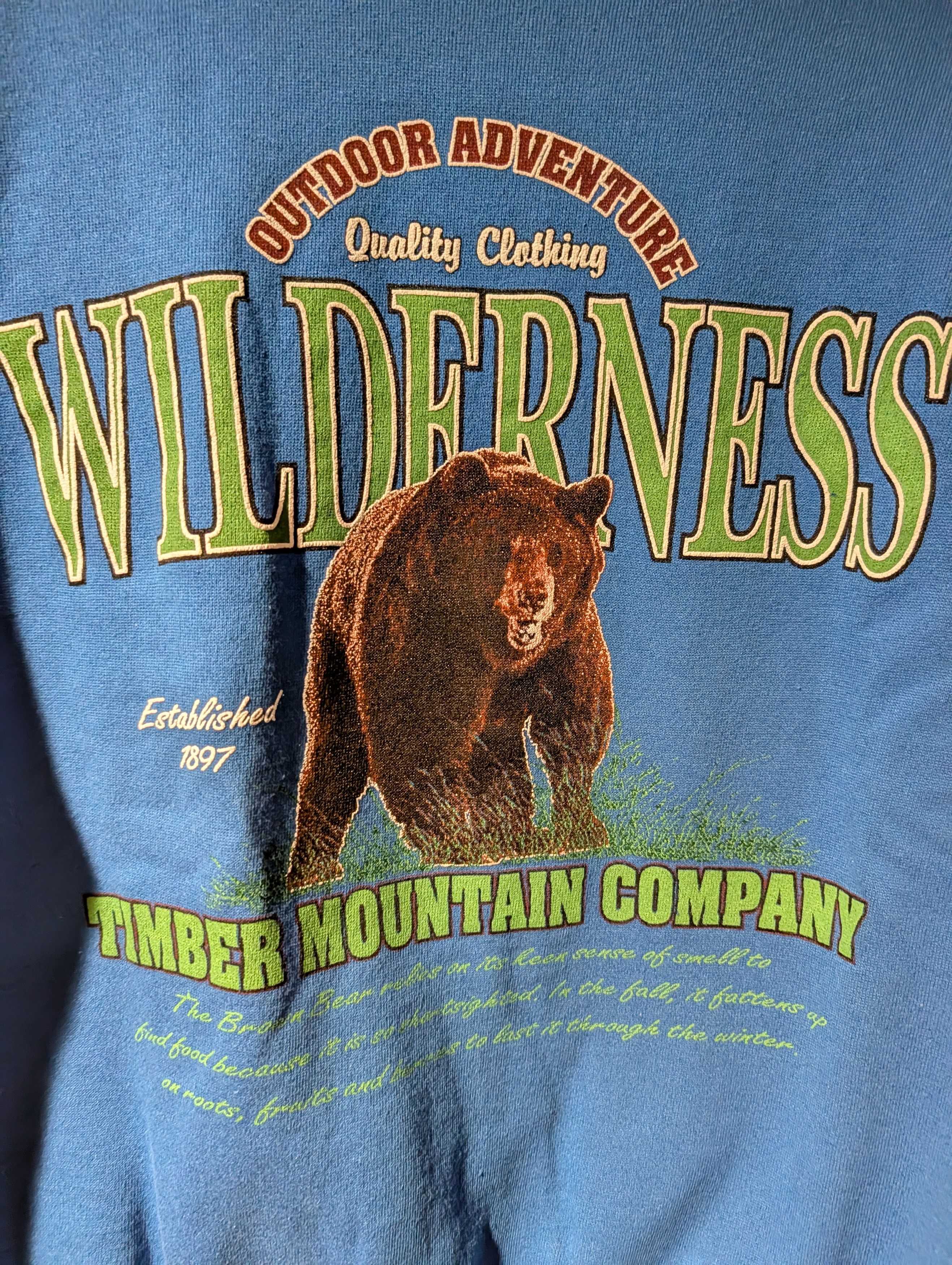 Arts & Science Vintage 90s Timber Mountain Wilderness Bear Sweatshirt Size US L / EU 52-54 / 3 - 2 Thumbnail