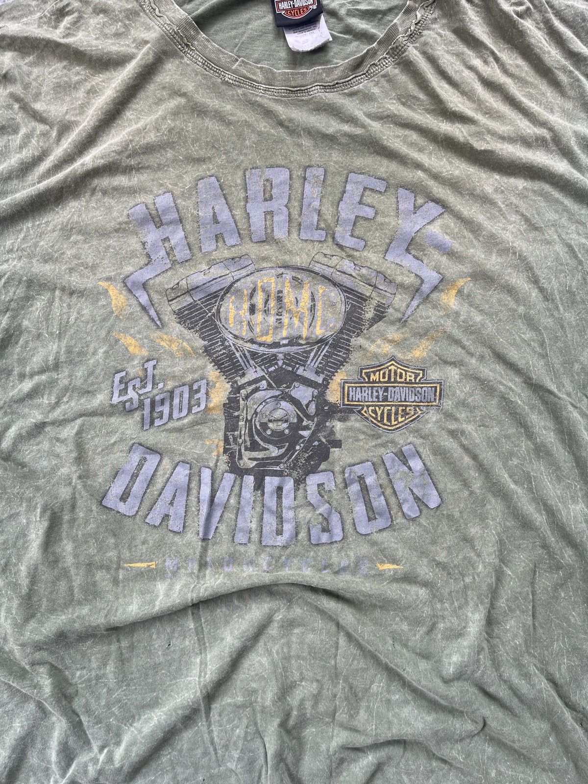 Harley Davidson × Vintage Vintage Harley Davidson Tee Size US XXL / EU 58 / 5 - 2 Thumbnail