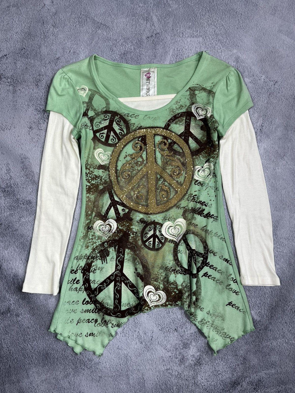 Japanese Brand Vintage Y2K 2000s style tunic longsleeve tee hippie style M Size M / US 6-8 / IT 42-44 - 1 Thumbnail
