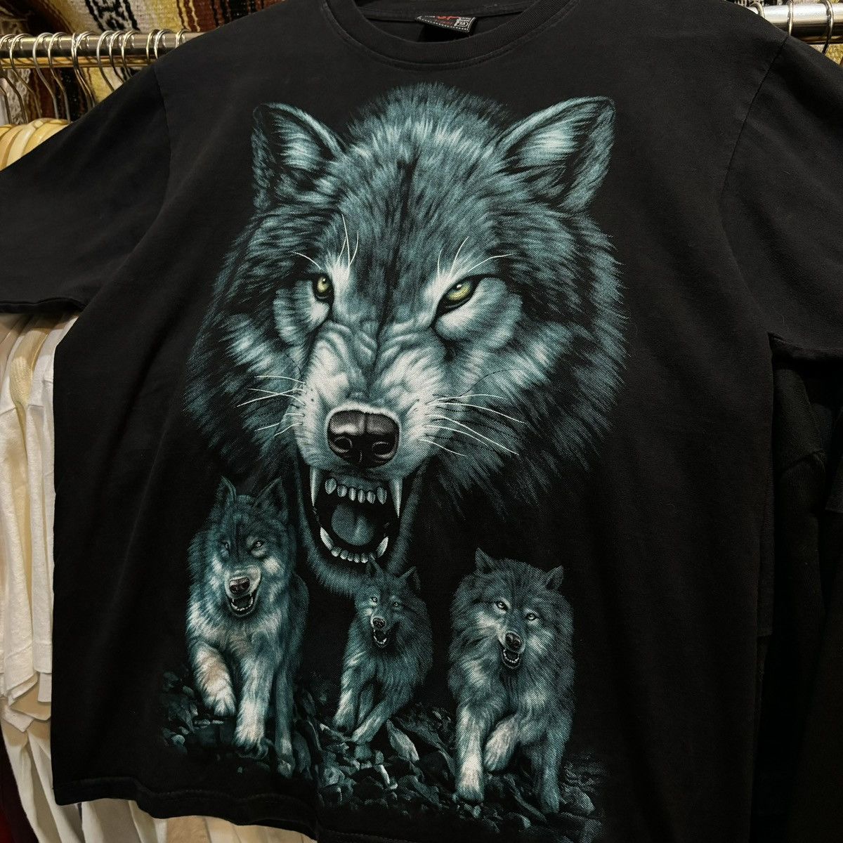 If Six Was Nine × Le Grande Bleu (L.G.B.) wolf's vintage tee Size US M / EU 48-50 / 2 - 2 Thumbnail