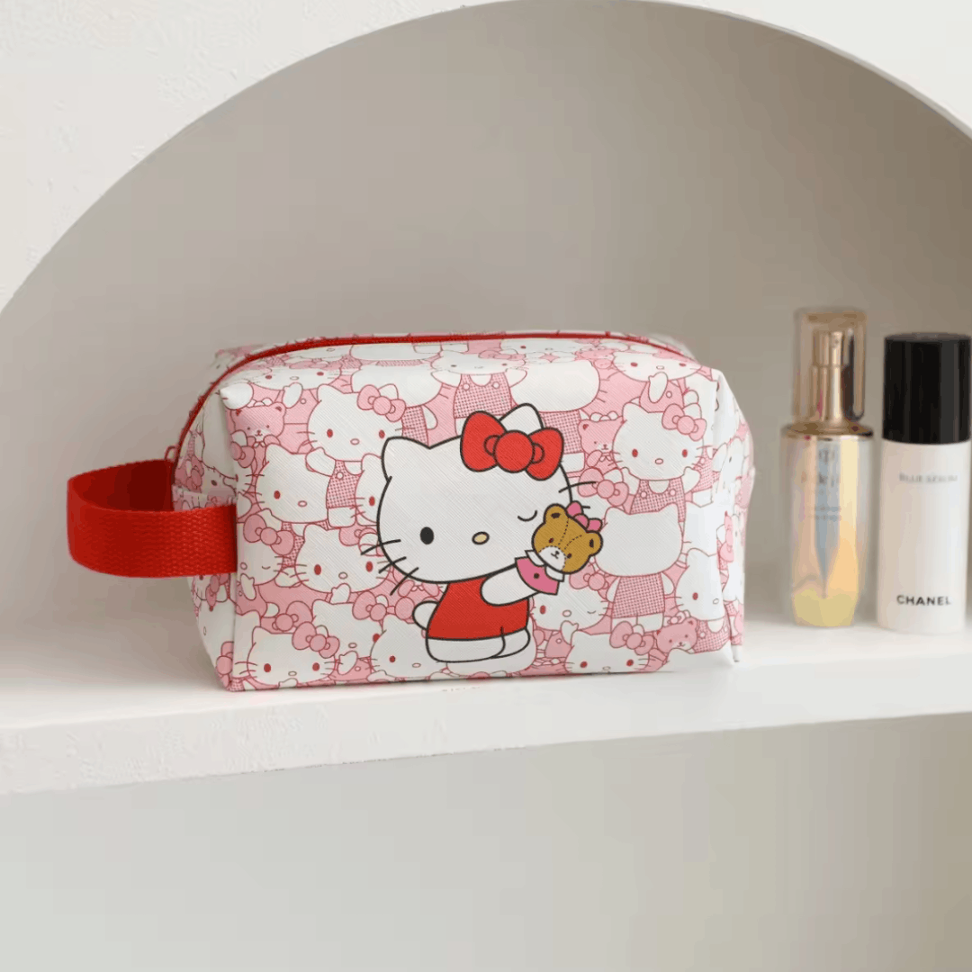 Japanese Brand HELLO KITTY Waterproof Cosmetic Bag NEW Size ONE SIZE - 1 Thumbnail