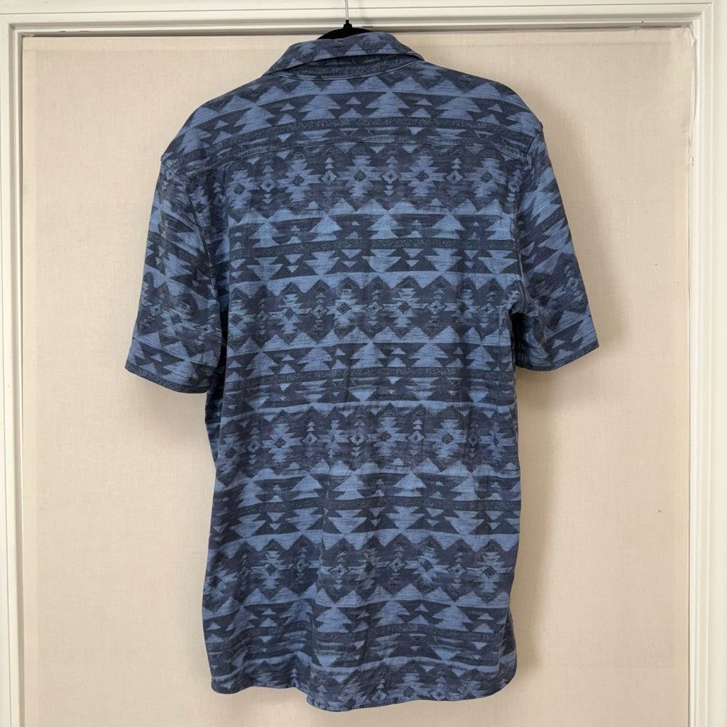 Faherty Men's Faherty Short Sleeve Shirt Blue Patterned Size m/l Size US M / EU 48-50 / 2 - 2 Thumbnail