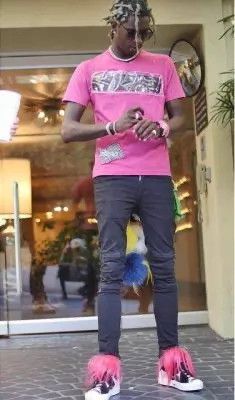 Fendi Fendi Karl Lagerfeld Pink Fur Sneakers Men 41 Unique Size US 8 / EU 41 - 2 Thumbnail