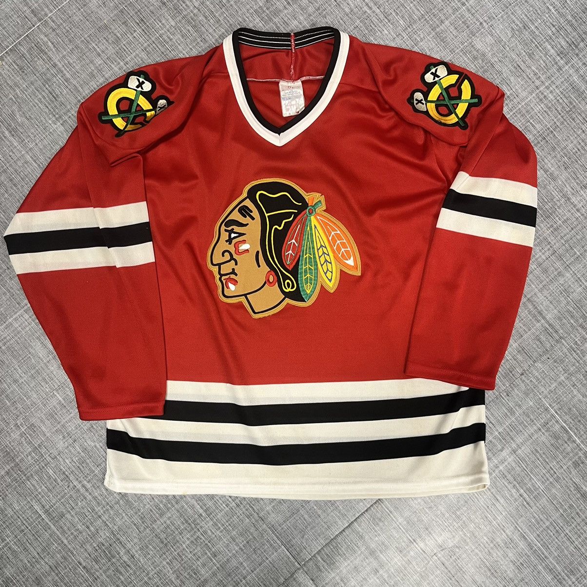 Ccm × NHL VTG CCM Chicago BlackHawks Jersey Size US L / EU 52-54 / 3 - 1 Thumbnail