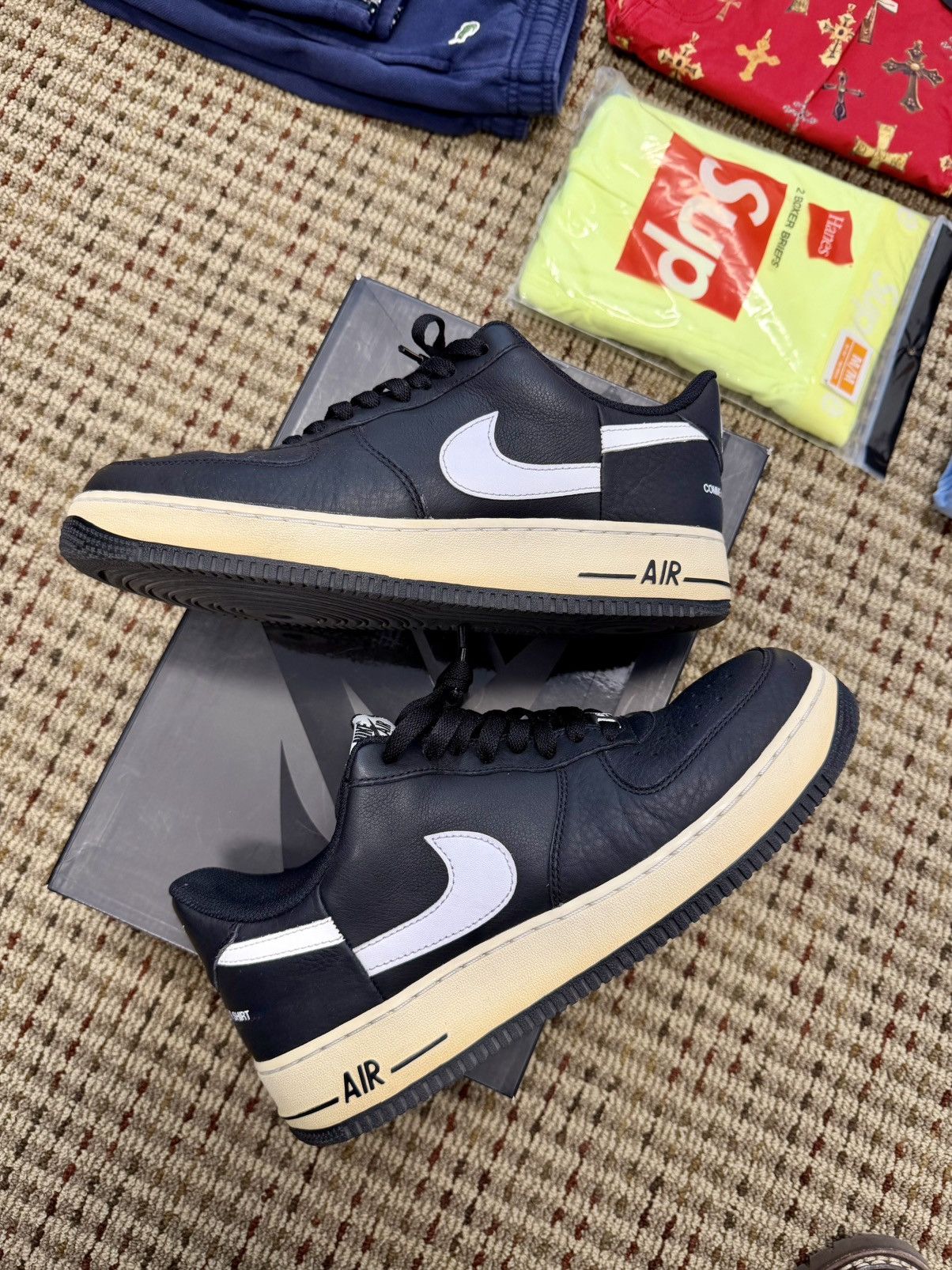 Comme des Garcons SHIRT × Nike × Supreme FW18 Supreme x Nike x Comme Des Garcons Air Force One Size US 9.5 / EU 42-43 - 1 Thumbnail