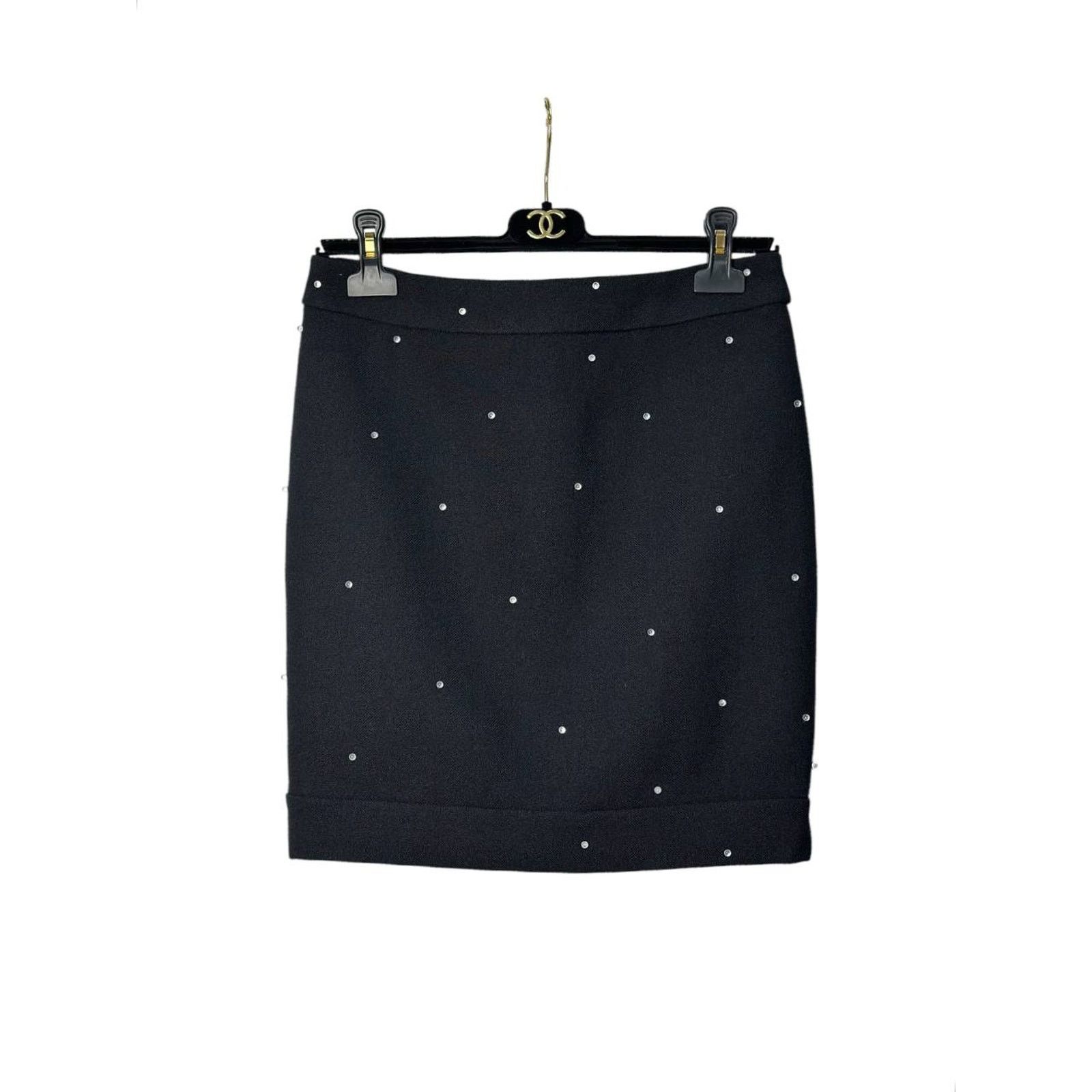 Chanel Chanel Mini Crystal Embellishment Skirt Sz.38 Size 27" / US 4 / IT 40 - 7 Thumbnail