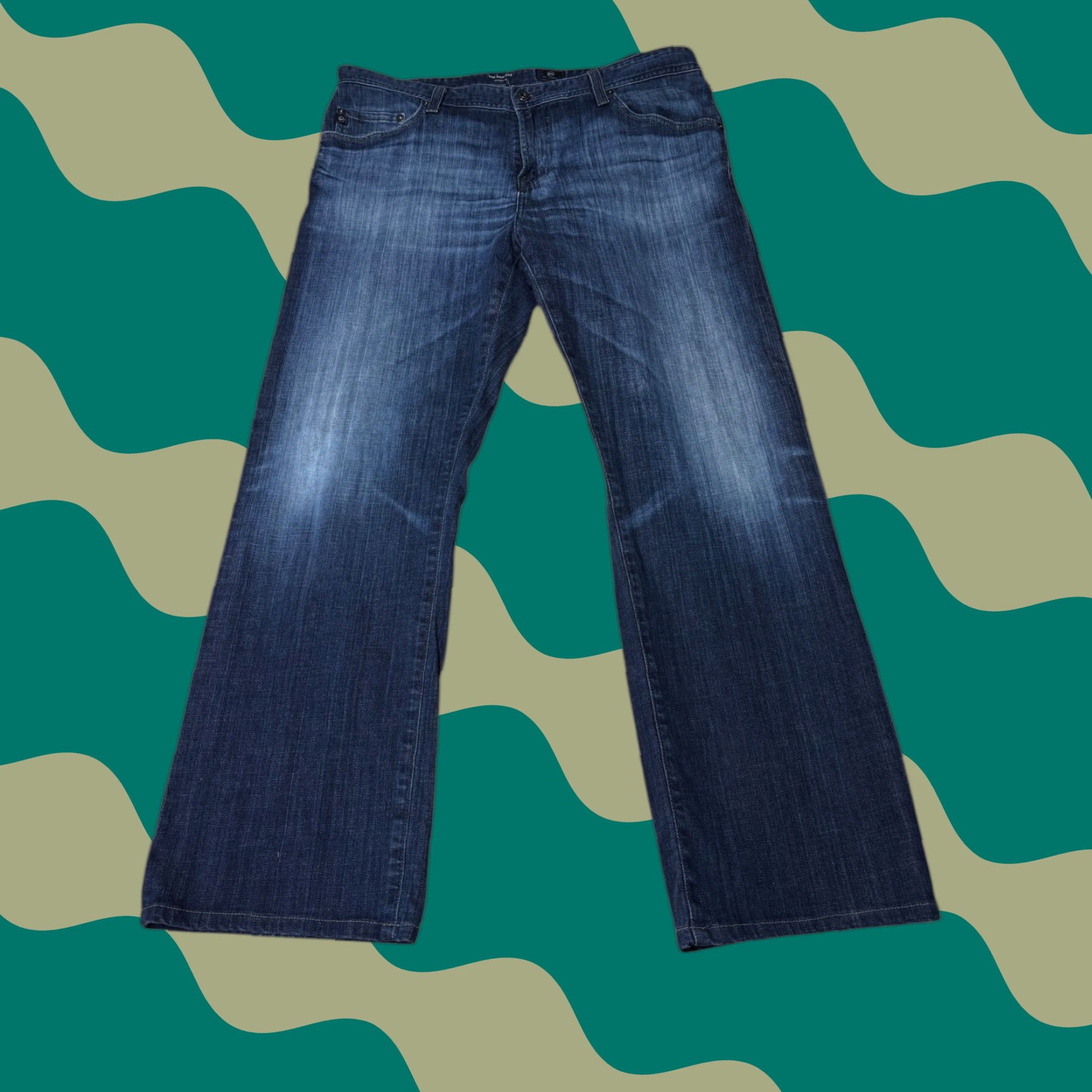 Vintage AG Adriano Goldschmied The Protégé Jeans Men's 38x30 Straight Leg Dark Wash Size US 38 / EU 54 - 1 Thumbnail