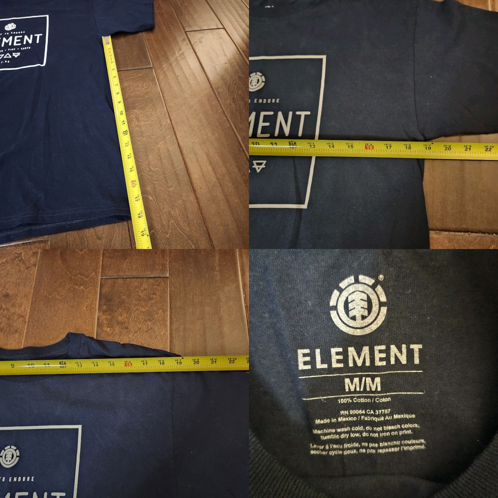 Element Element Shirt Mens Navy Blue Alchemist Box Tee M Skateboard Graphic Print Casual Size US M / EU 48-50 / 2 - 8 Thumbnail