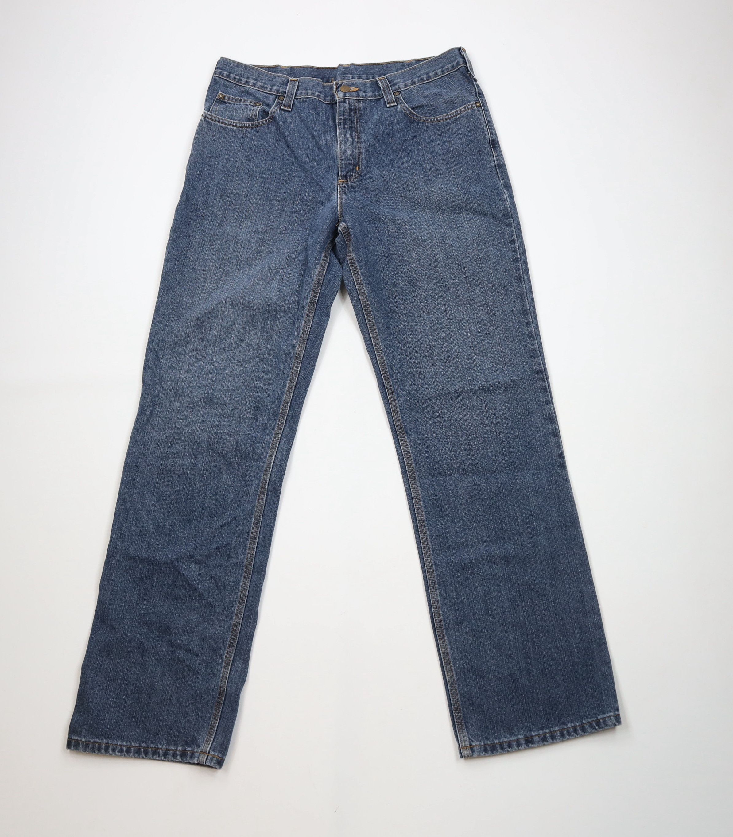 Carhartt × Vintage Vintage Y2K Carhartt Spell Relaxed Fit Wide Leg Denim Jeans Size US 34 / EU 50 - 1 Thumbnail