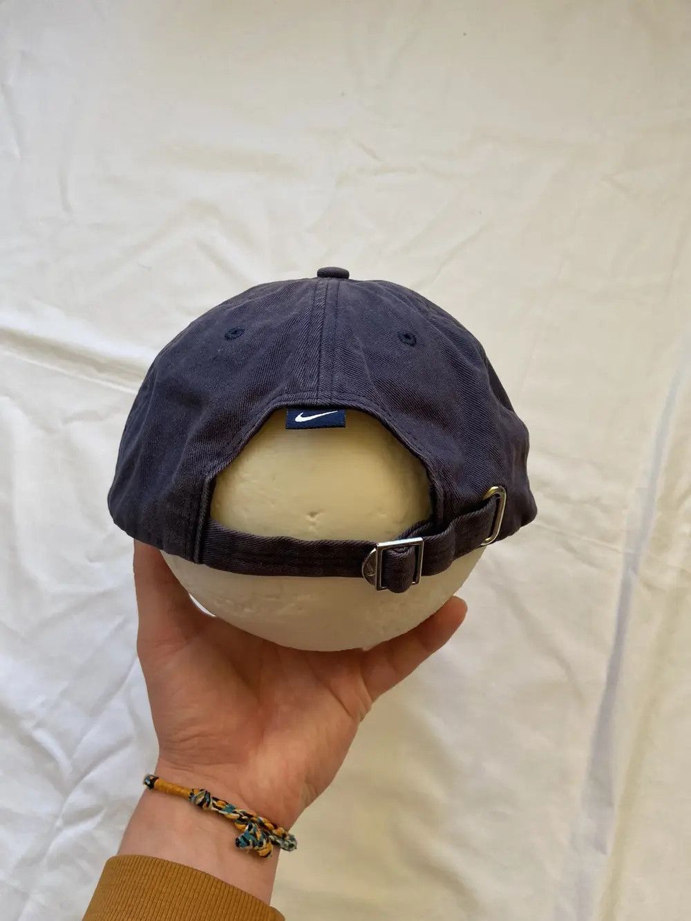 Nike 🦍VINTAGE 90s Y2K DISTRESSED NIKE DRILL FADED CAP HAT SWOOSH Size ONE SIZE - 4 Thumbnail