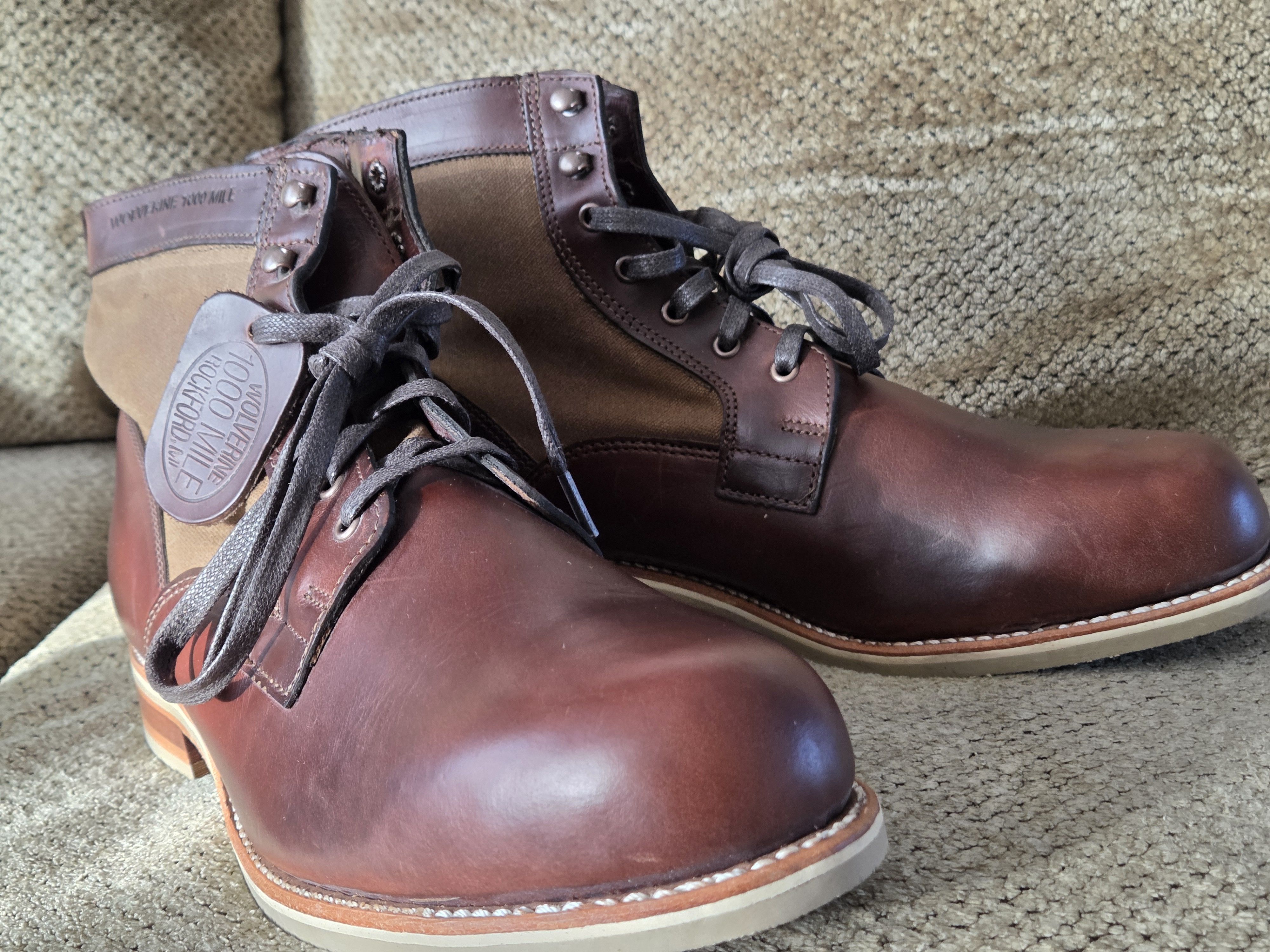 Wolverine Wolverine 1000 Mile Boots Leather/Canvas Size 12 Brand New Size US 12 / EU 45 - 11 Thumbnail