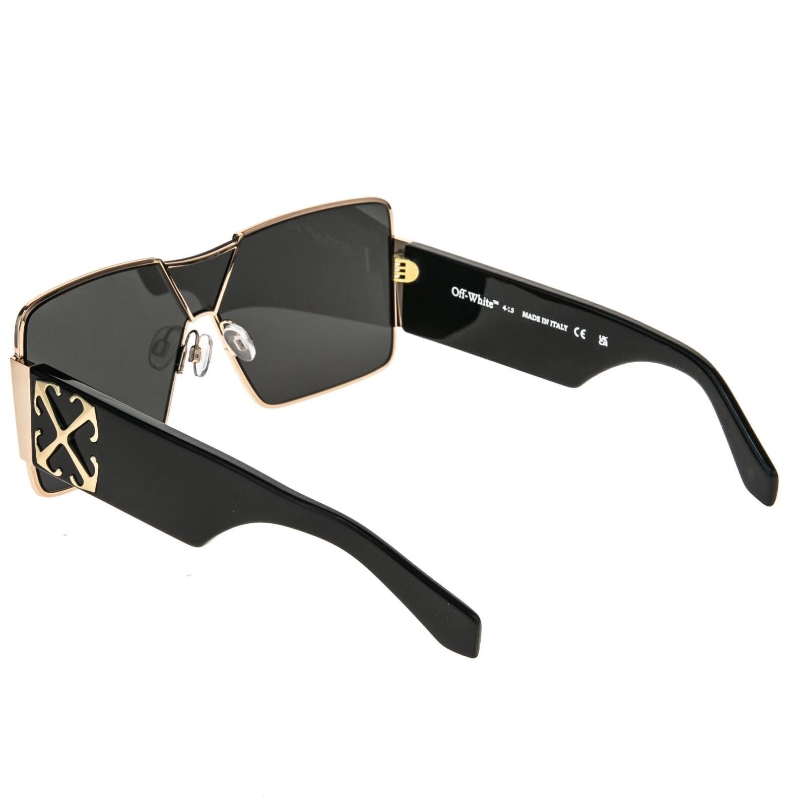 Off-White OFF-WHITE 14G OERI14G ASPEN Black Gold Unisex Mask Large Size ONE SIZE - 7 Thumbnail