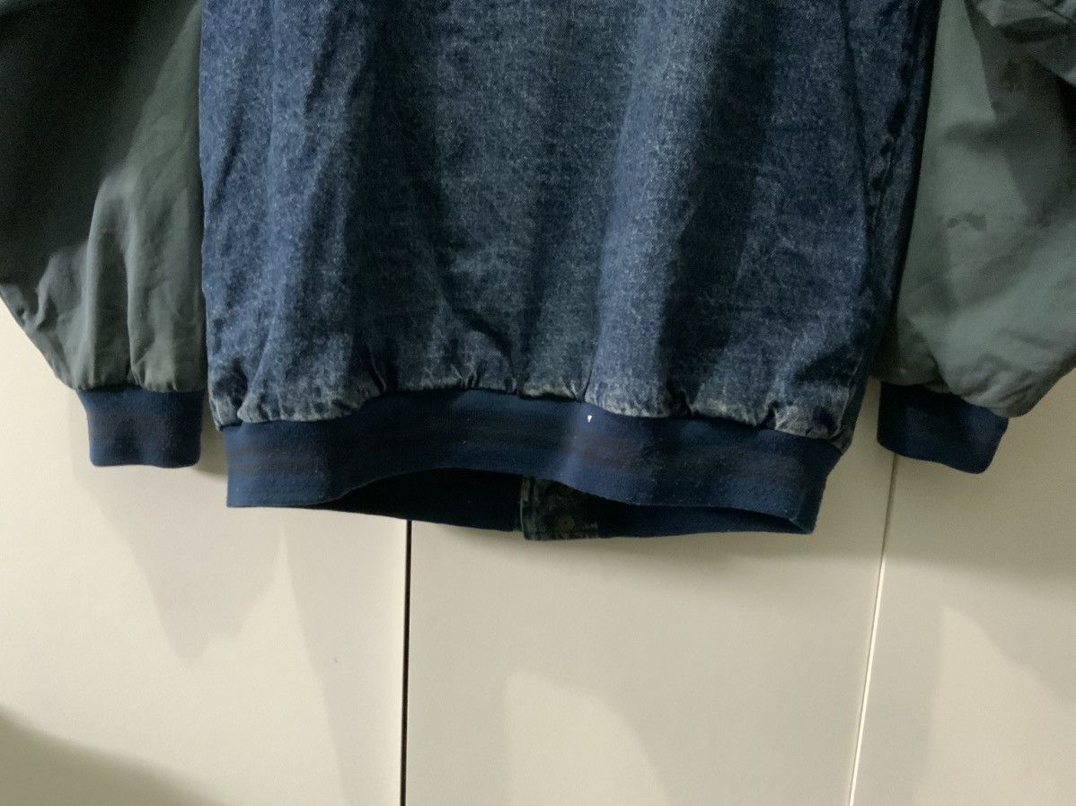 Japanese Brand Nevada Scaffold Denim Asid Light Wash Varsity Jacket Size ONE SIZE - 10 Thumbnail