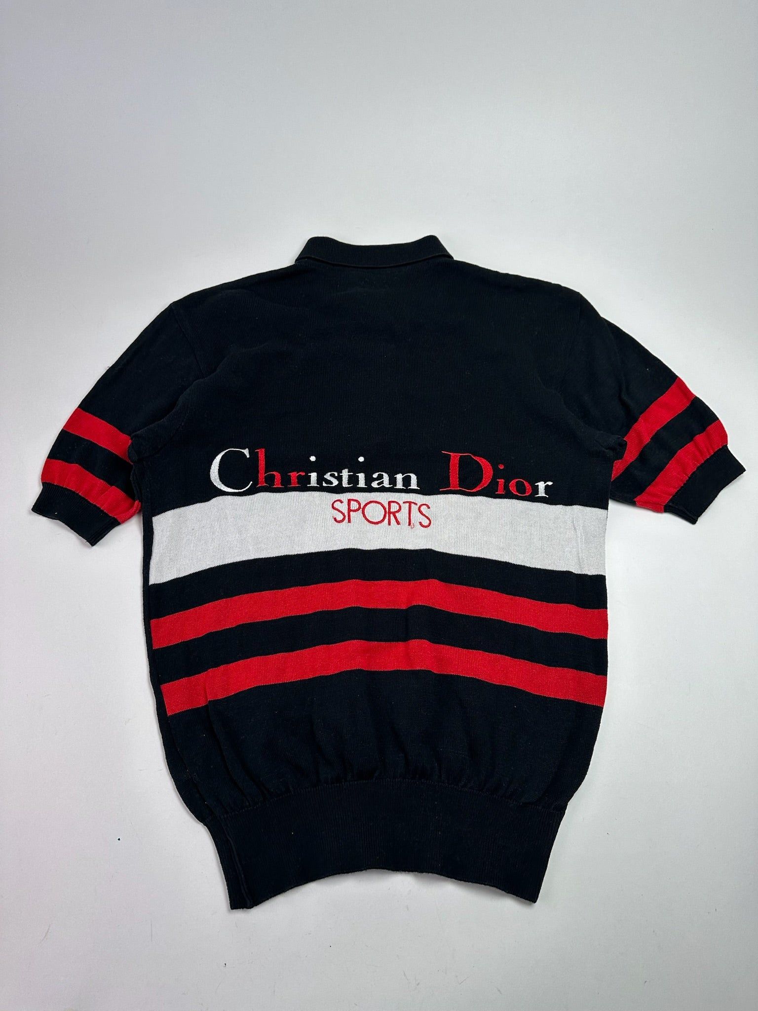 Dior Vintage polo shirt black red white Size M / US 6-8 / IT 42-44 - 1 Thumbnail