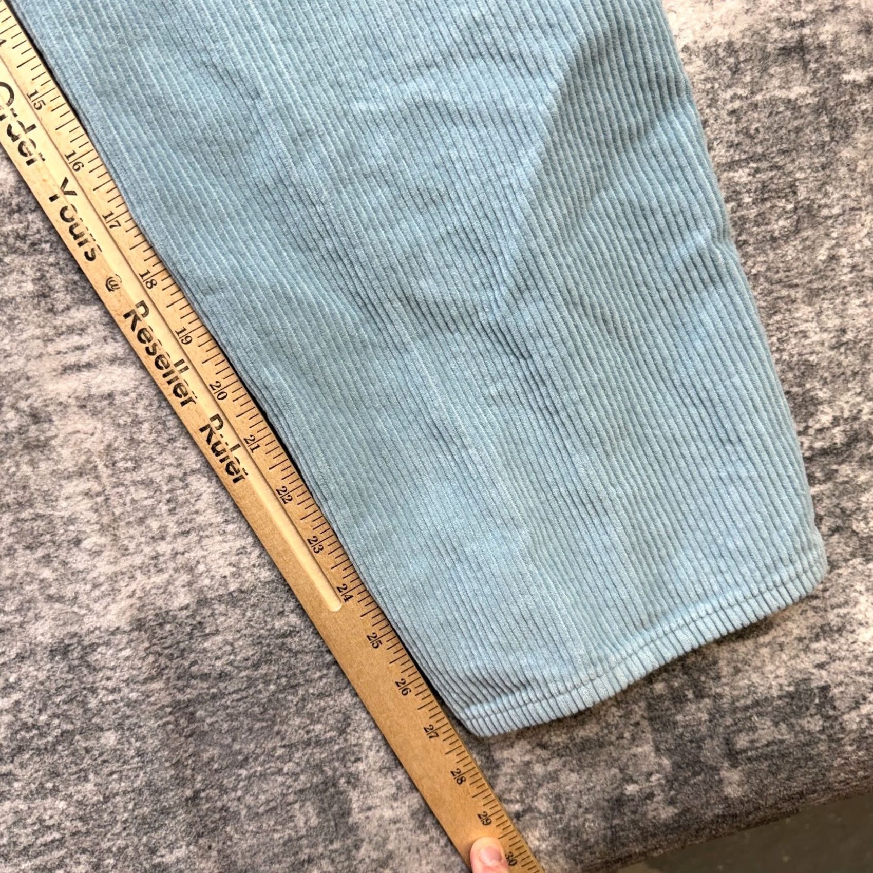 Empyre Empyre Relaxed Straight Pants 30x27 Blue Corduroy Size US 30 / EU 46 - 6 Thumbnail