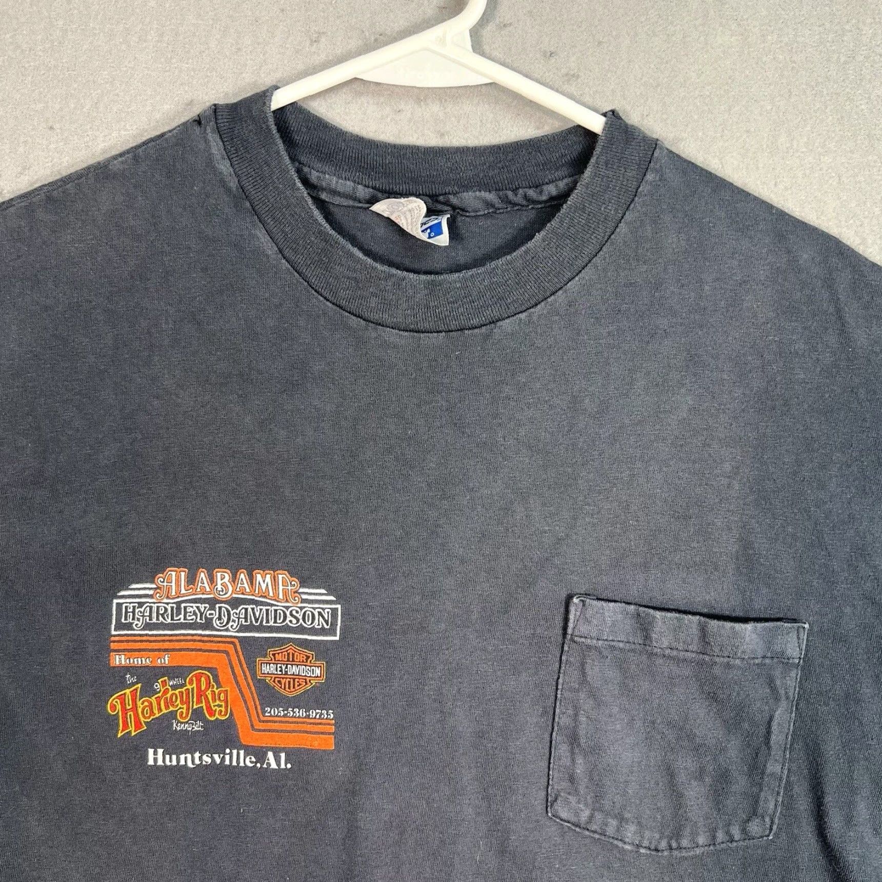 Harley Davidson VINTAGE Harley-Davidson T-Shirt 1990s Adult Large Black Graphic Tee Men Size US L / EU 52-54 / 3 - 5 Thumbnail