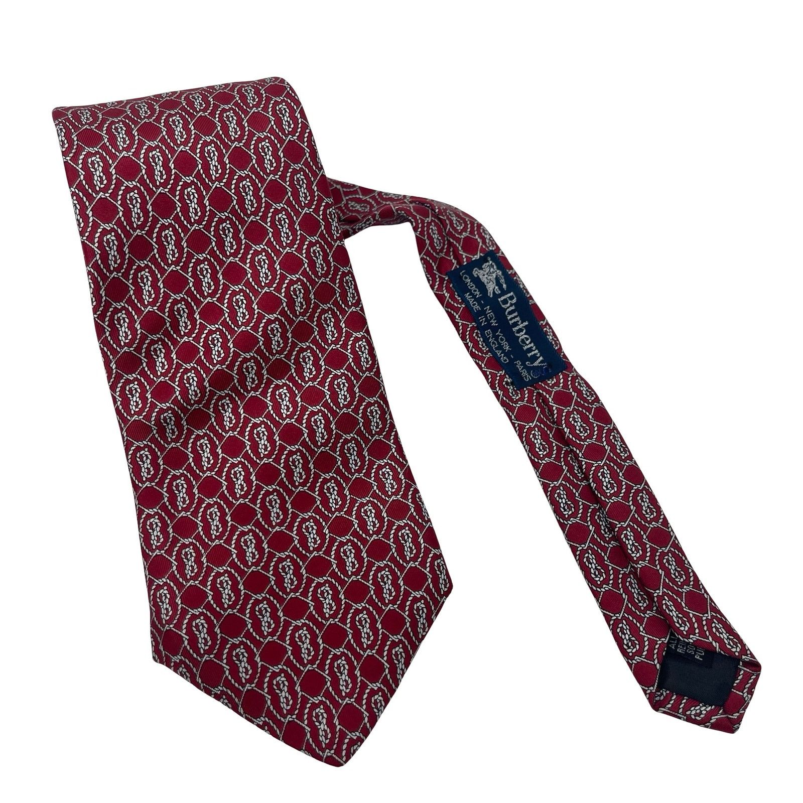 Burberry Burberry vintage red gold silk tie Size ONE SIZE - 1 Thumbnail